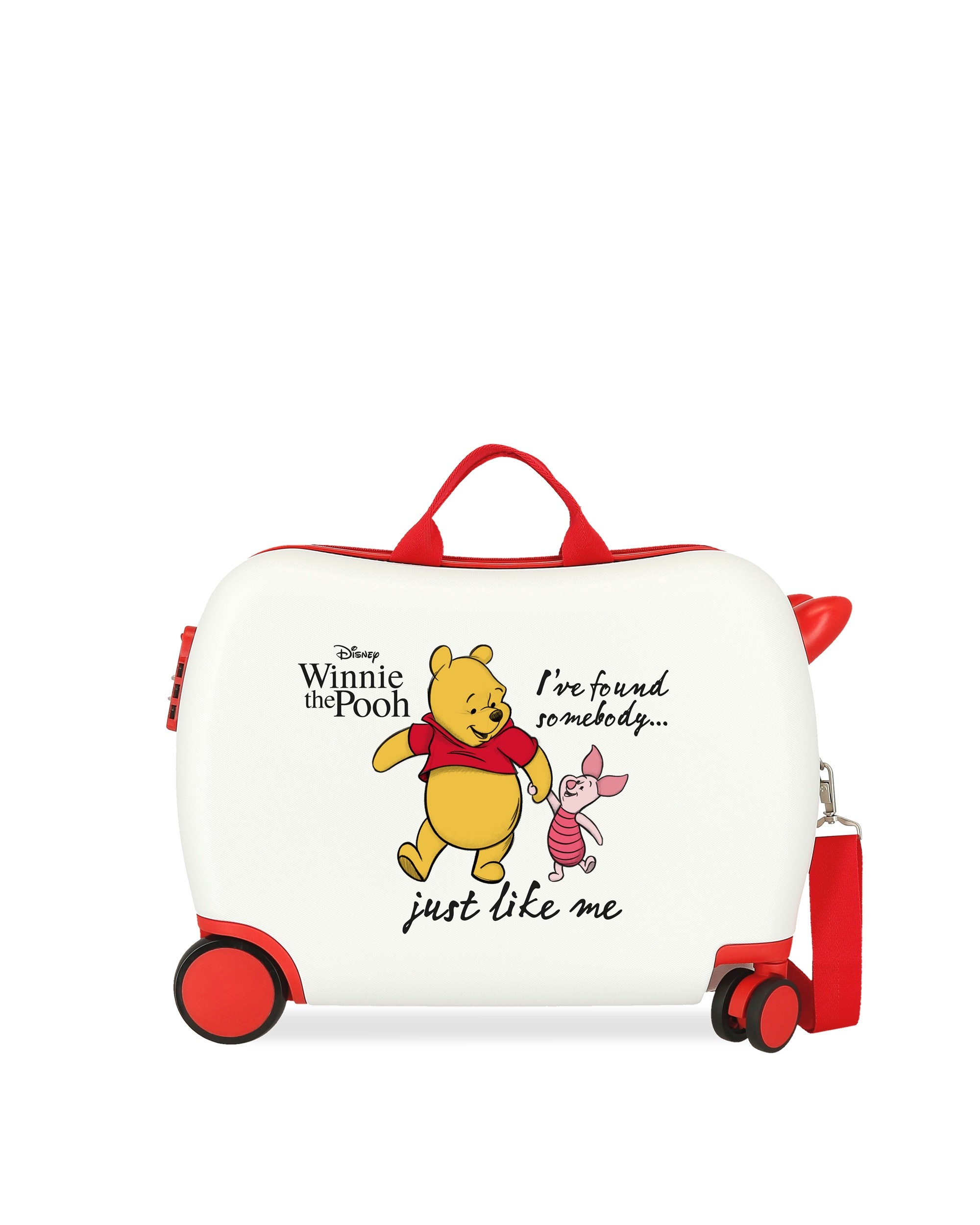 Mala de Cabine Infantil Winnie & Piglet Rígida com Capacidade de 34l Branco / Vermelho-1