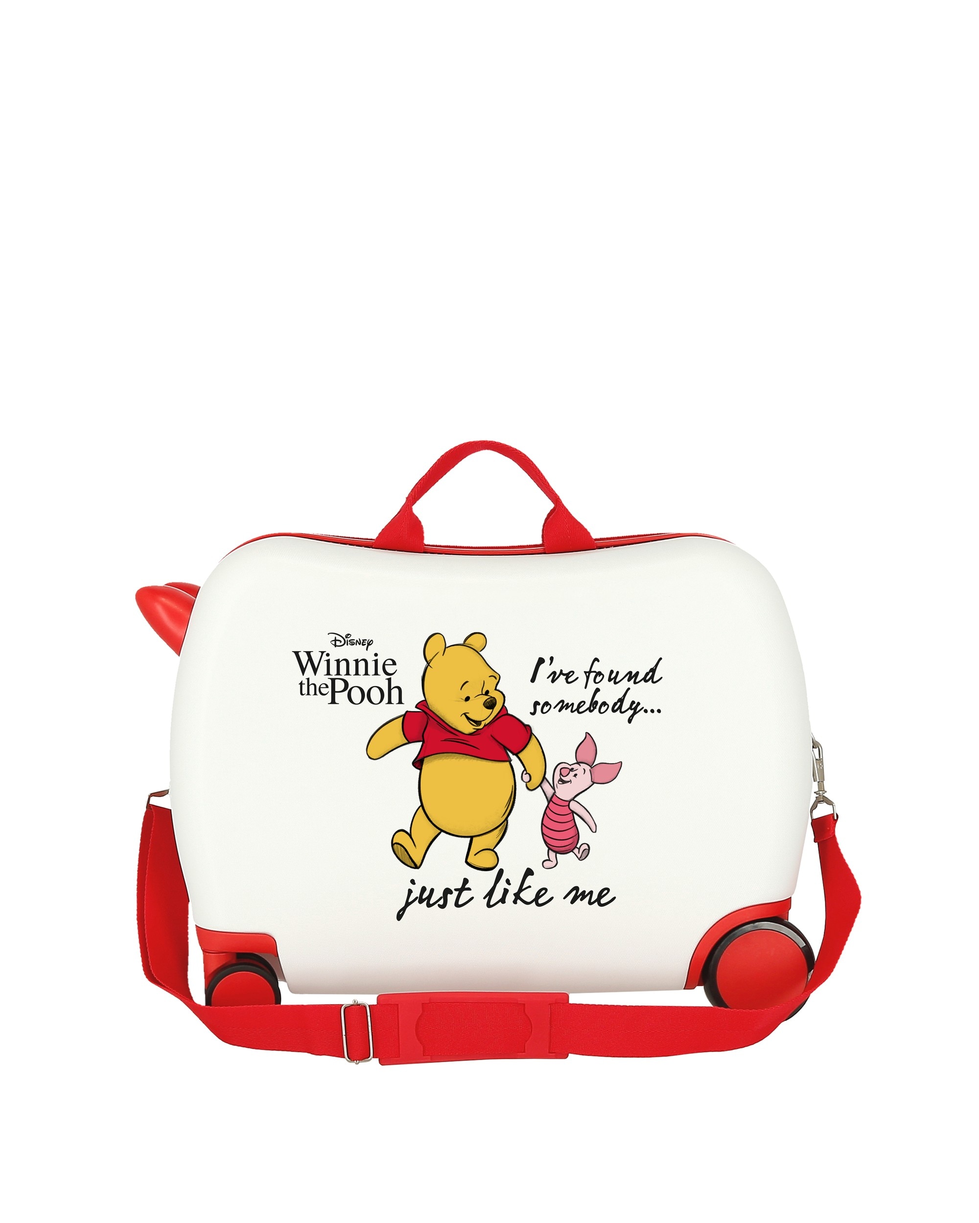 Mala de Cabine Infantil Winnie & Piglet Rígida com Capacidade de 34l Branco / Vermelho-3