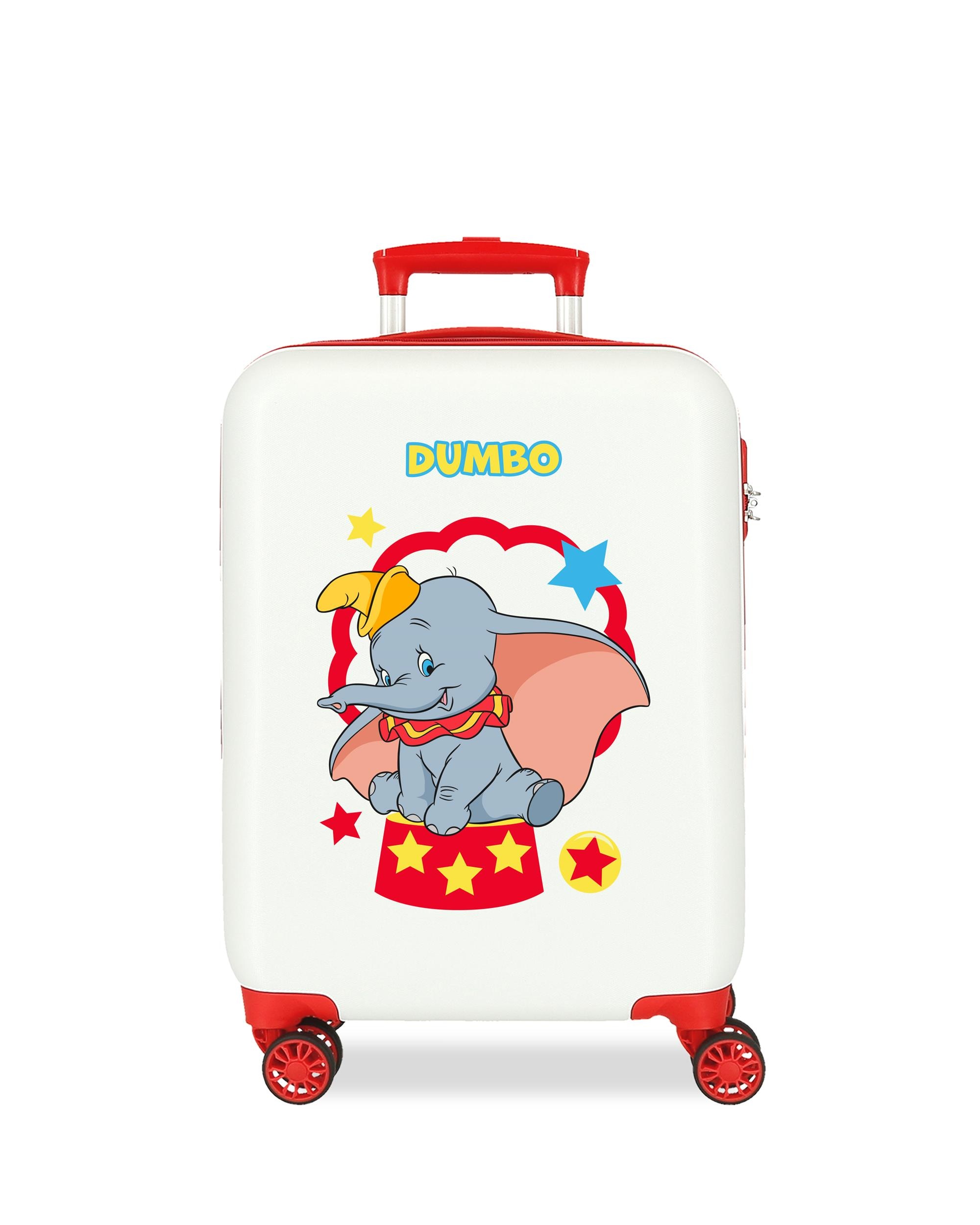 Mala de Cabine Infantil Dumbo Circus Rígida com Capacidade de 34l Branco-1