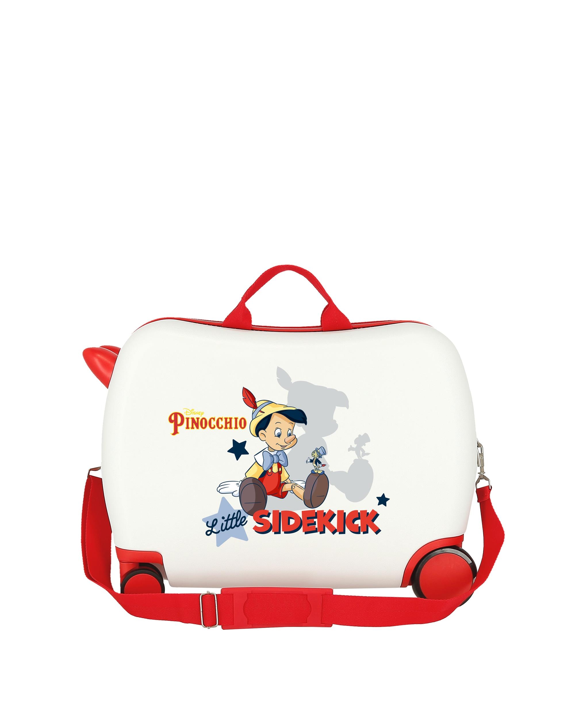 Mala de Cabine Infantil Pinocchio & Sidekick Rígida com Capacidade de 34l Branco / Vermelho-3