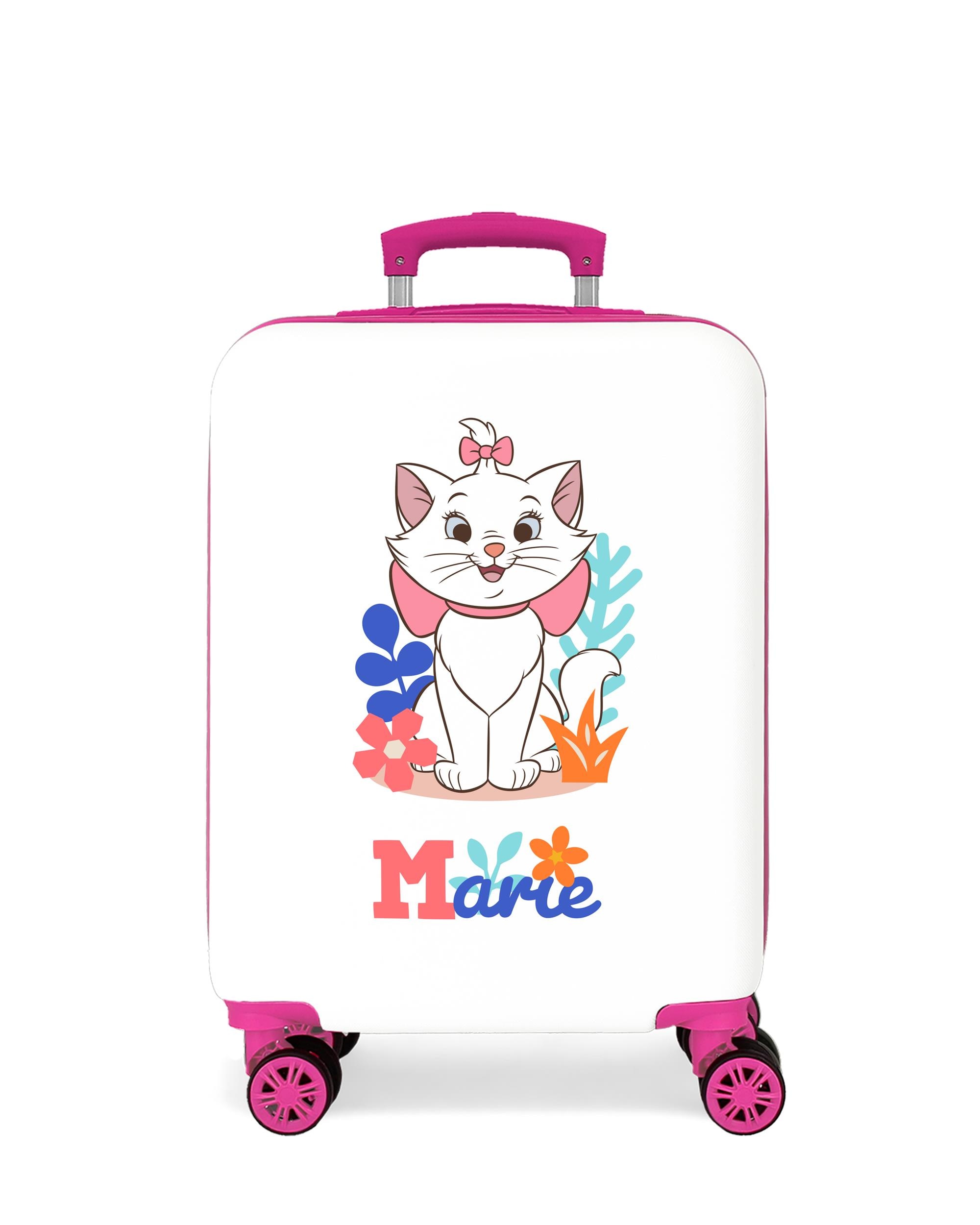 Mala de Cabine Infantil Aristocats Marie In White Rígida com Capacidade de 34l Branco-1