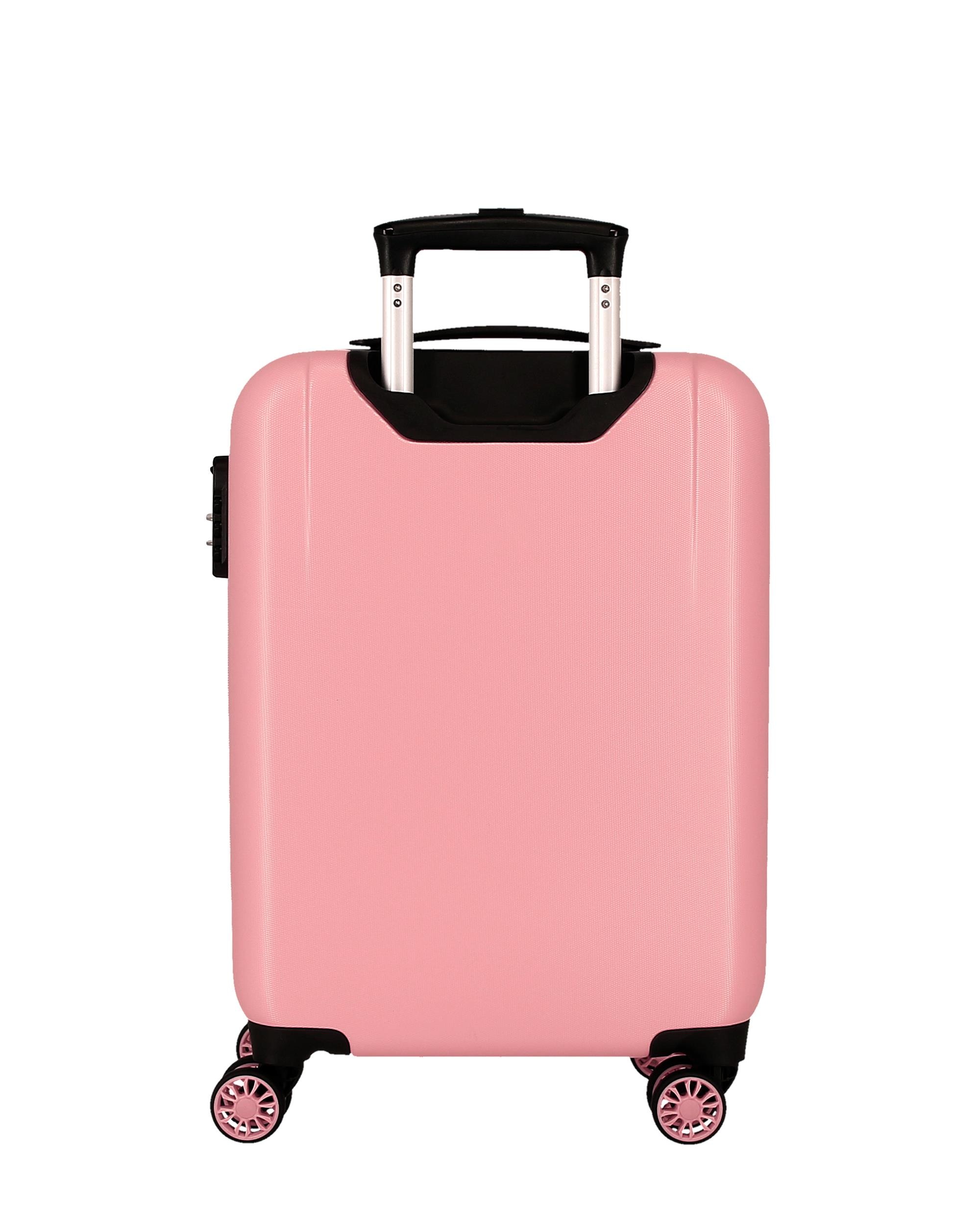 Mala de Cabine Infantil Princesas Courage & Kindness Rígida com Capacidade de 34l Rosa-3