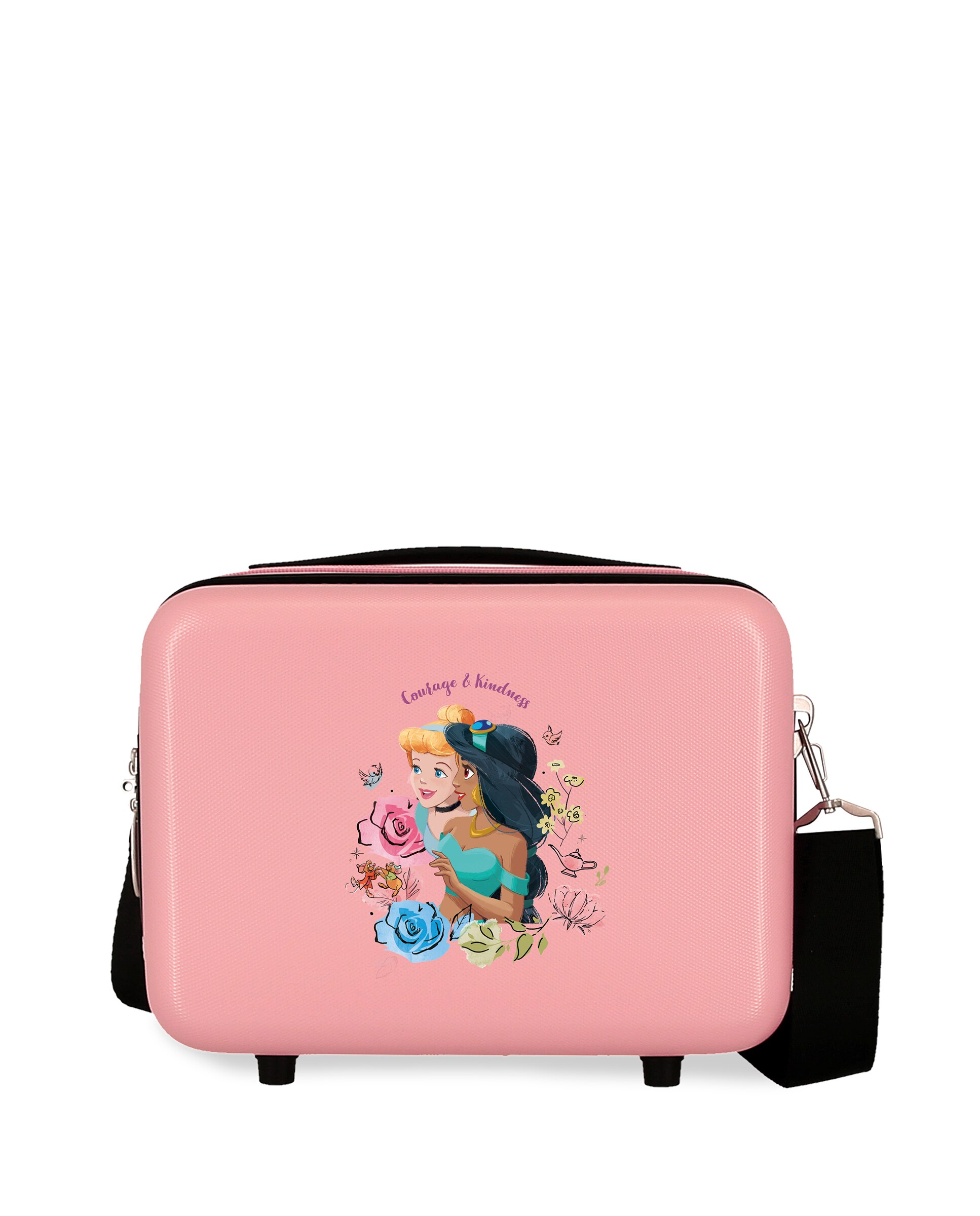 Imagen 1 de Neceser infantil ABS Princesas Courage & Kindness con capacidad de 9L Rosa