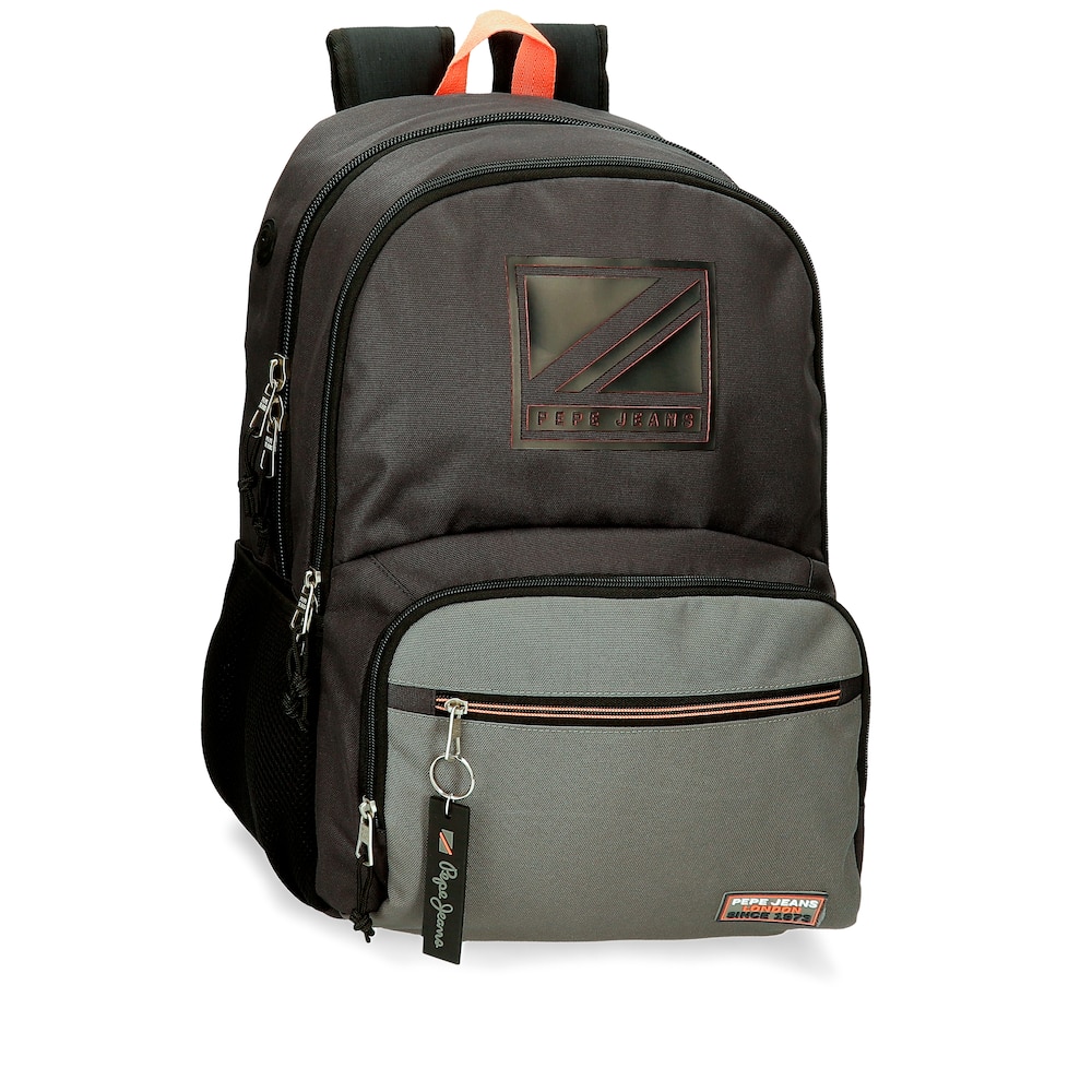 Cody Mochila Escolar doble compartimento 156 negro 32x45x15 cms poliéster 2581l 46cm