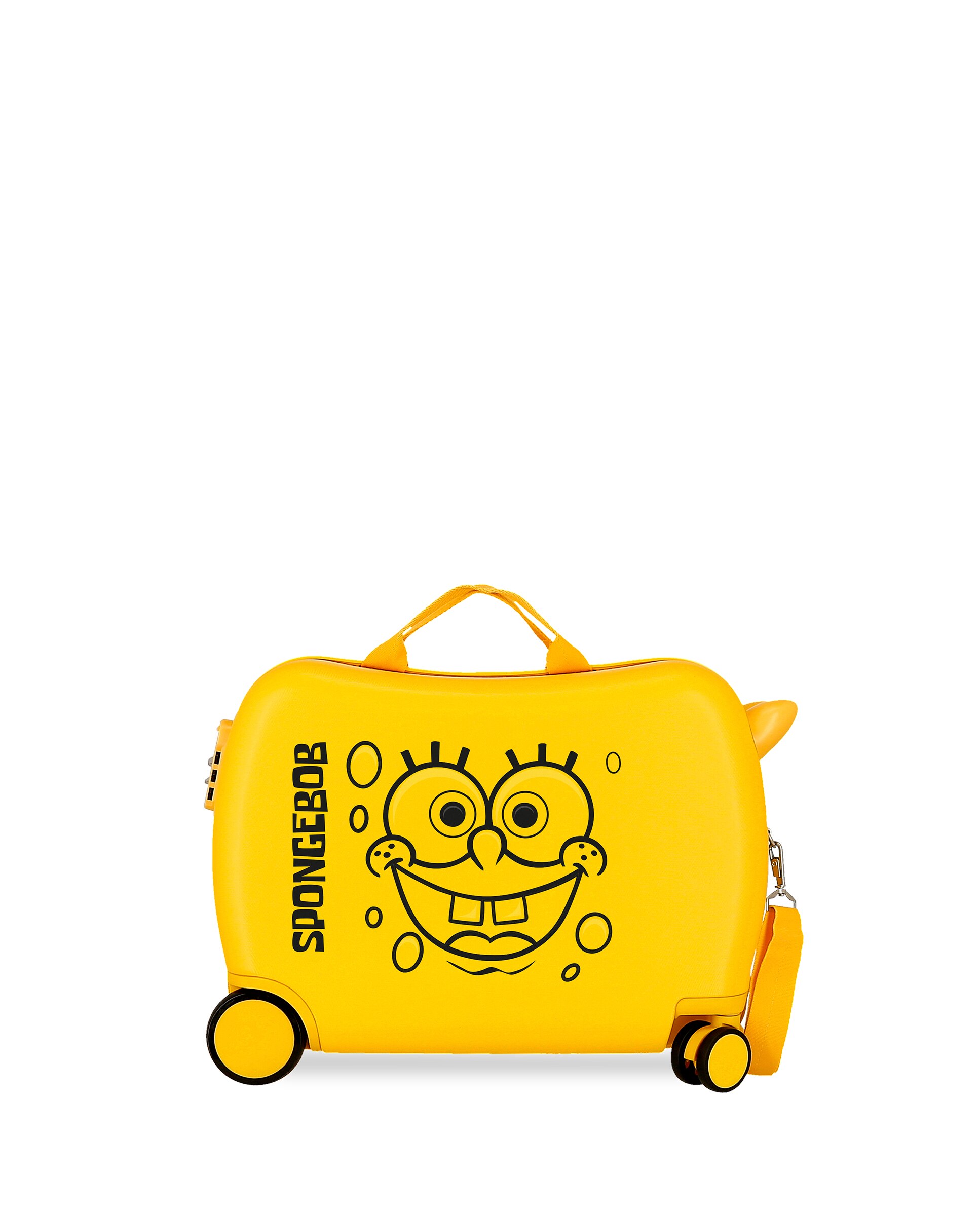 Imagen 1 de Maleta infantil 2 ruedas multidireccionales Sponge Bob Amarillo