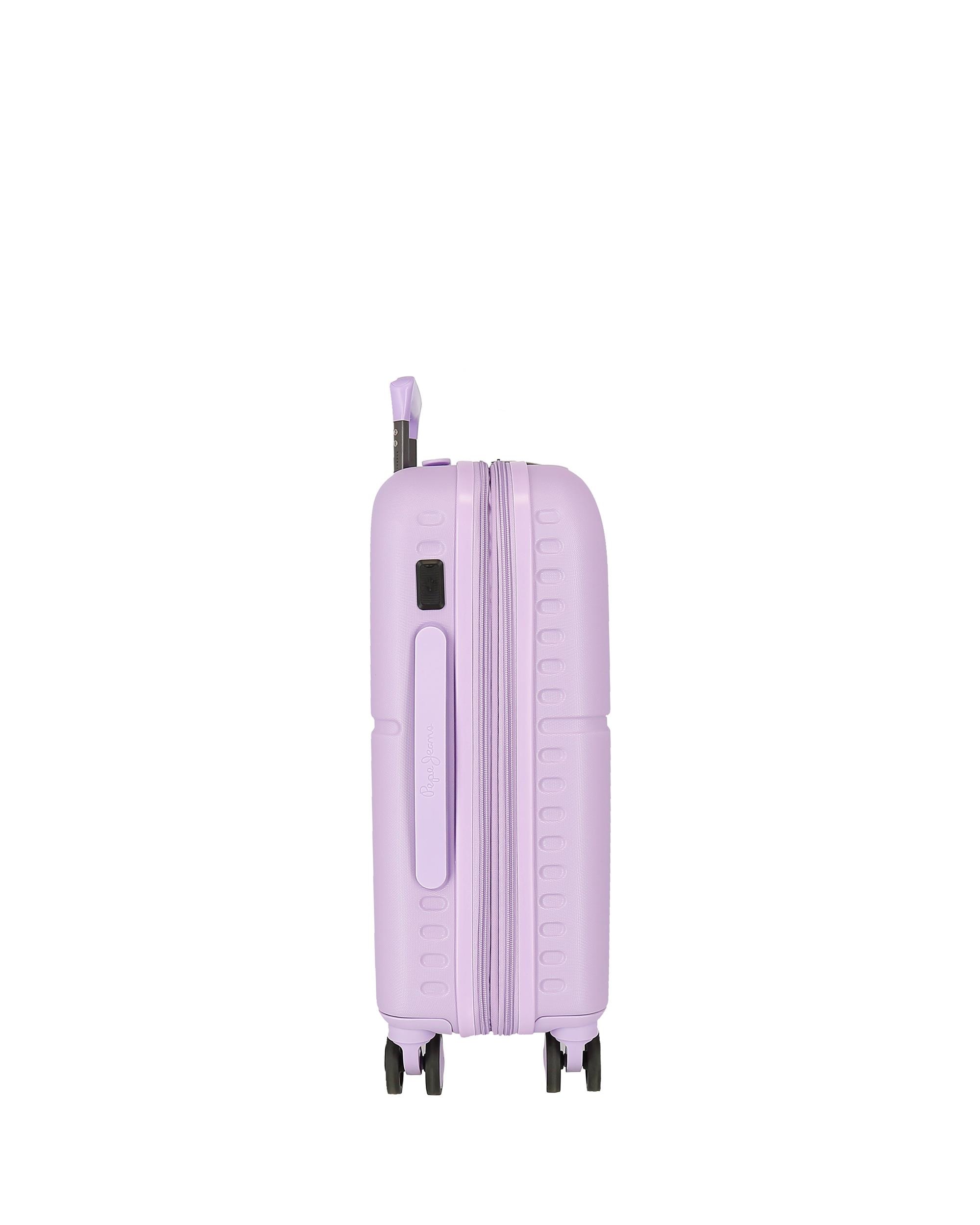 Imagen 2 de Maleta de cabina Accent rígida expandible con capacidad de 37L - Pepe Jeans - Lila Lila