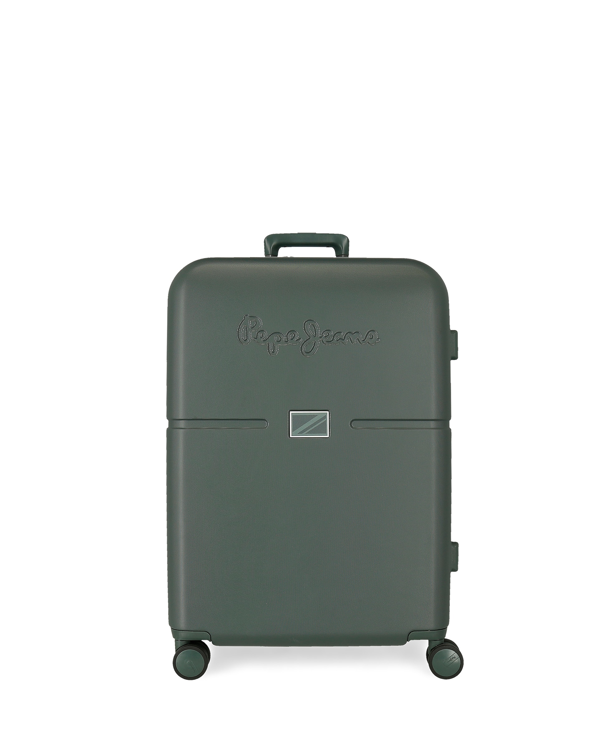 Maleta mediana Accent rígida expandible con capacidad de 79L - Pepe Jeans - Verde oscuro Verde oscuro-1