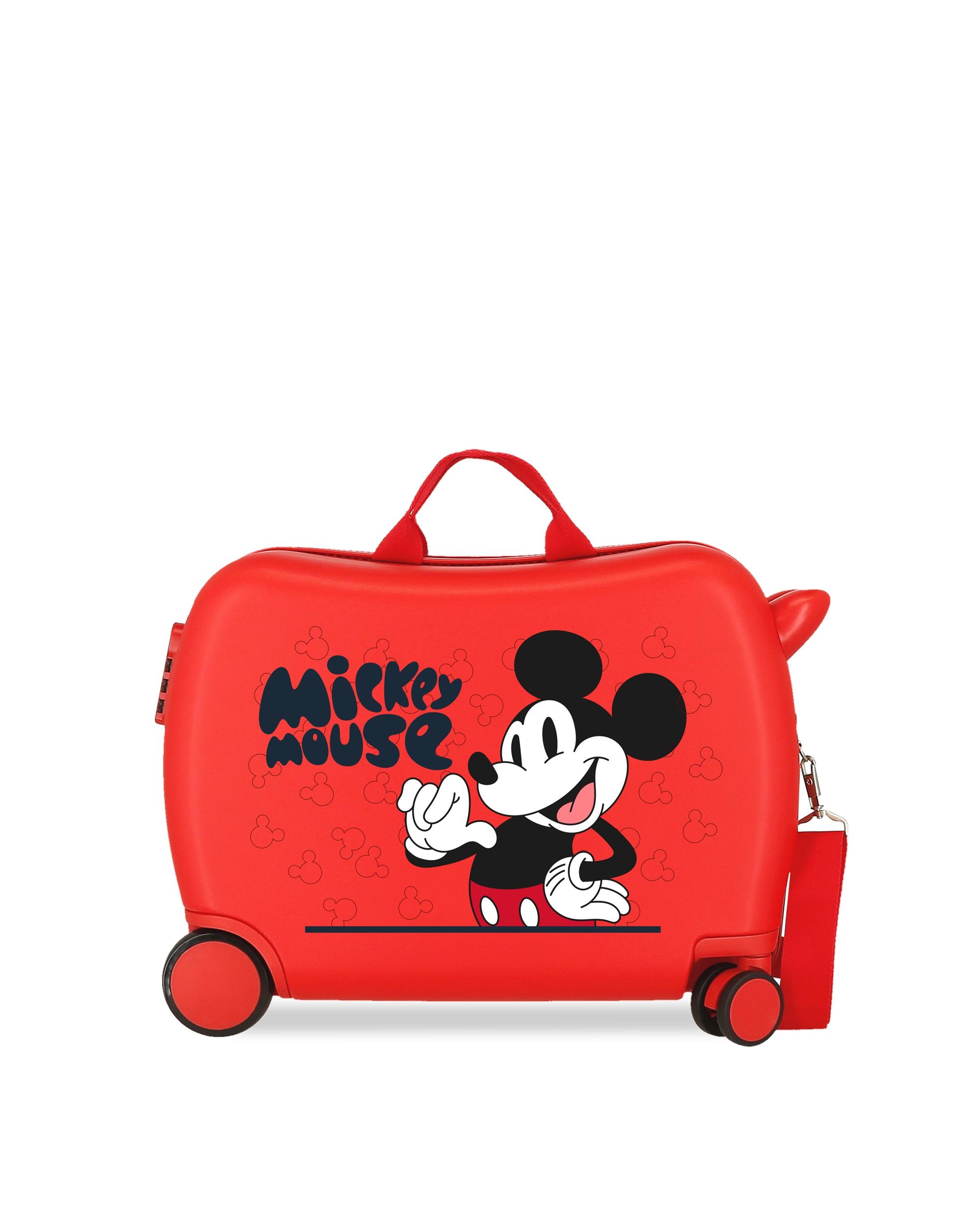 Disney - Maleta infantil 2 ruedas multidireccionales Mickey Mouse Fashion.