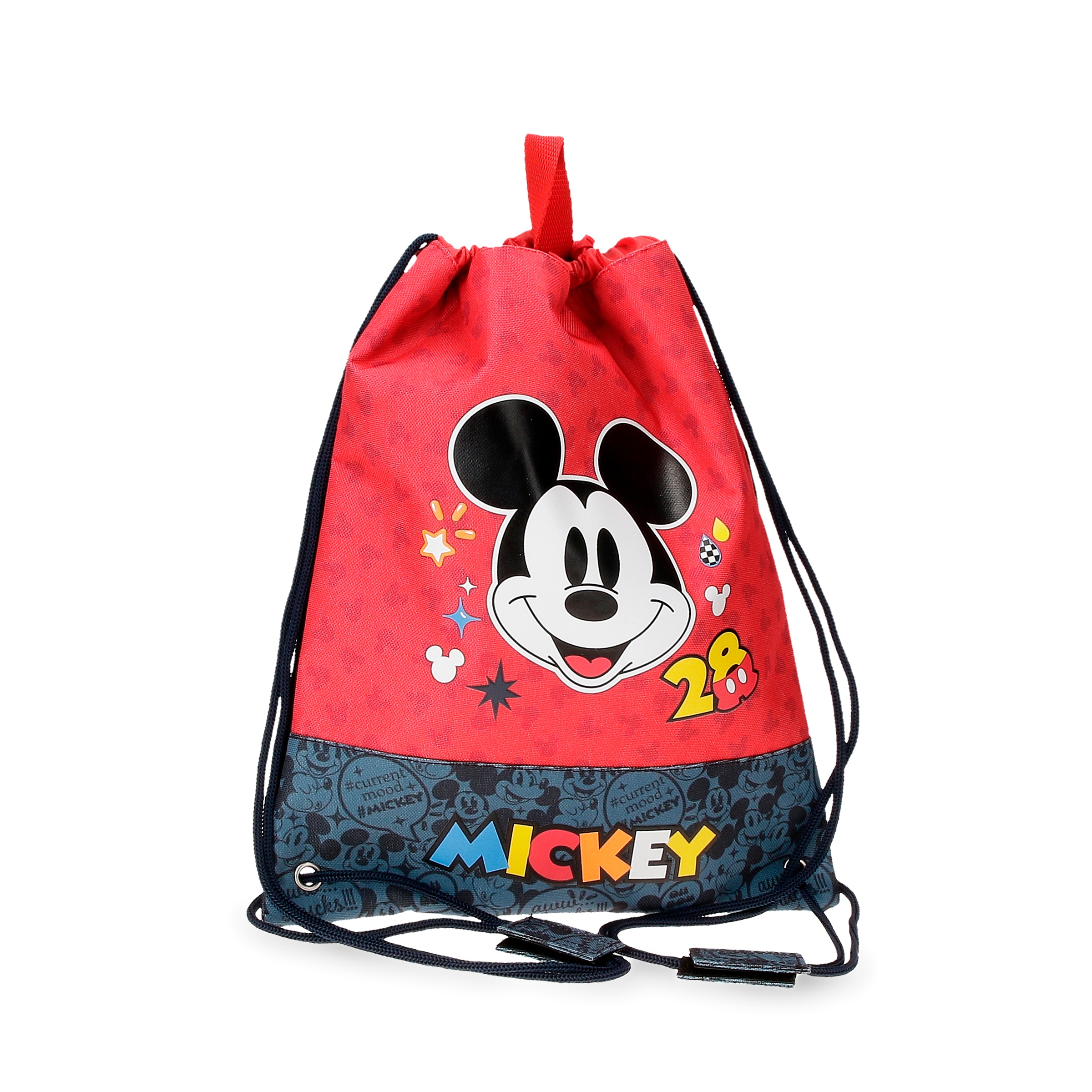 Bolsa de Merienda Mickey Get Moving con cierre cinta.