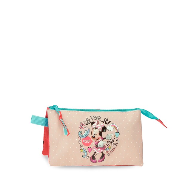 Imagen 0 de Estuche Disney Minnie Loving Life tres compartimentos