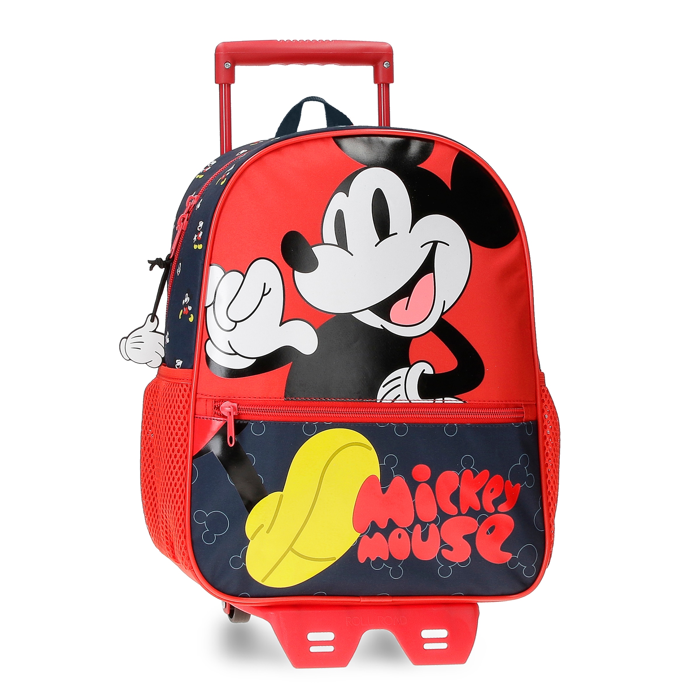 Mochila Mickey Mouse Fashion 33cm con carro.