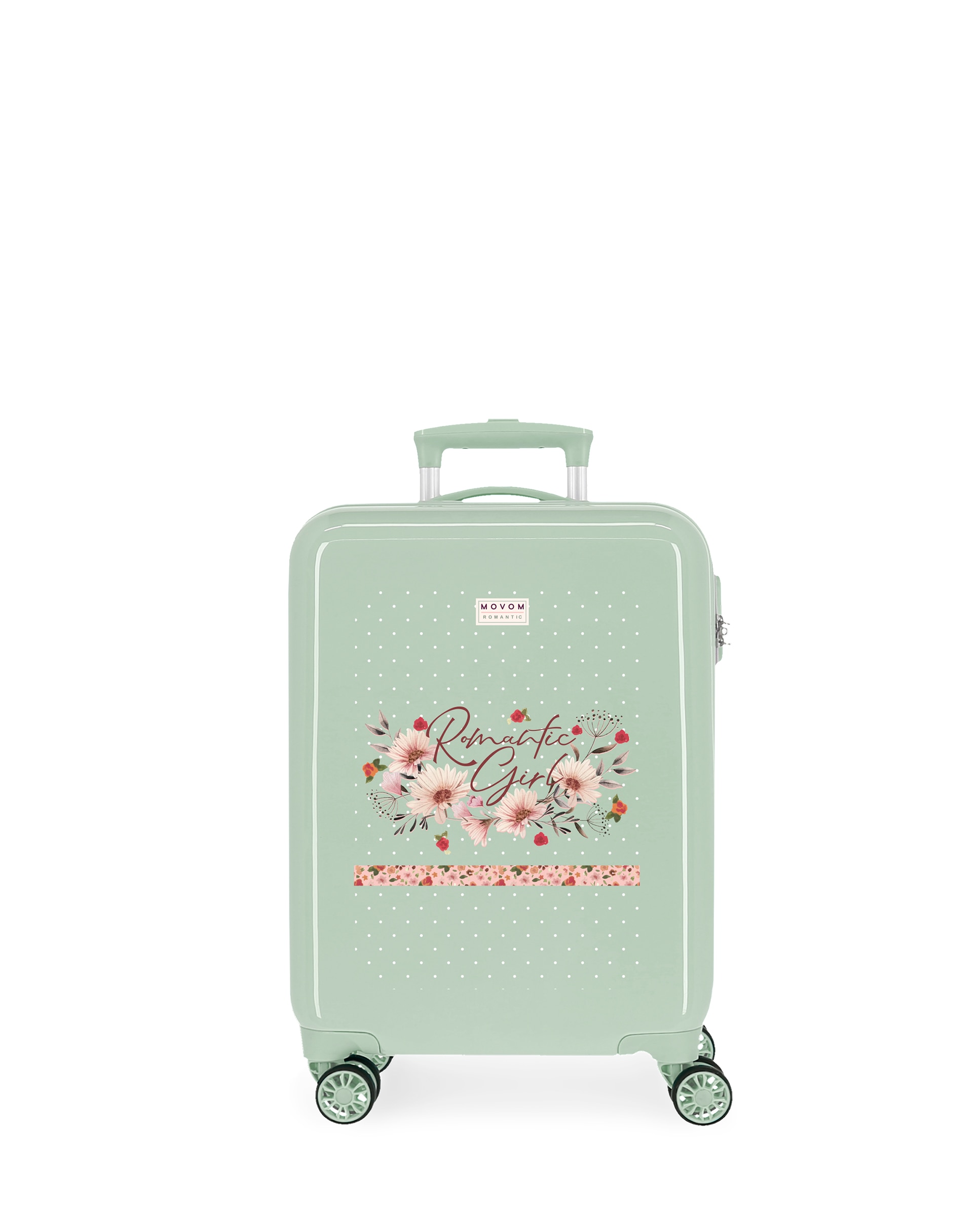 Movom - Maleta de cabina Romantic Girl rígida con capacidad de 34L.