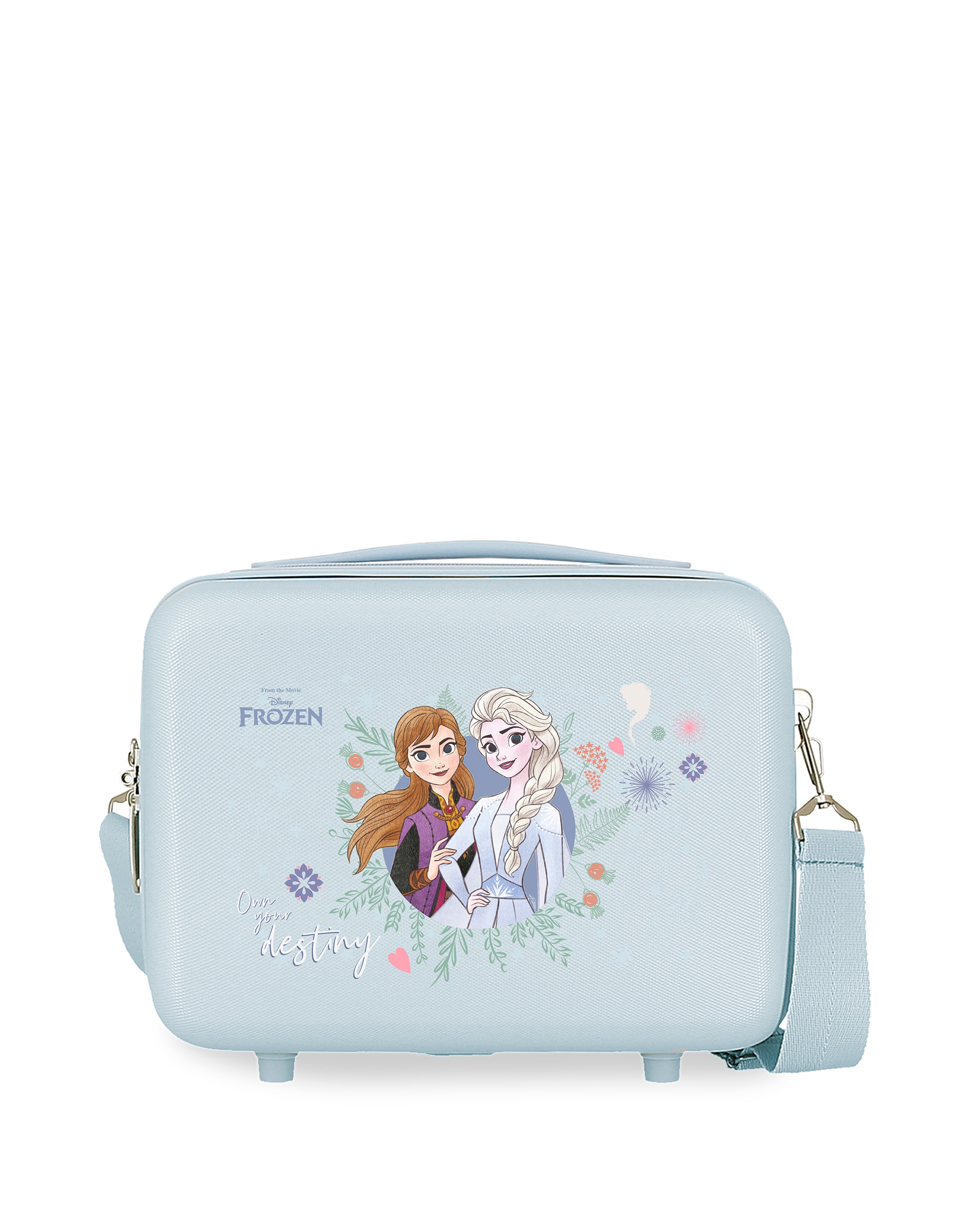 Necessaire Infantil Frozen Own Your Destiny Rígido Adaptável a Trolley Rosa-pastel-1