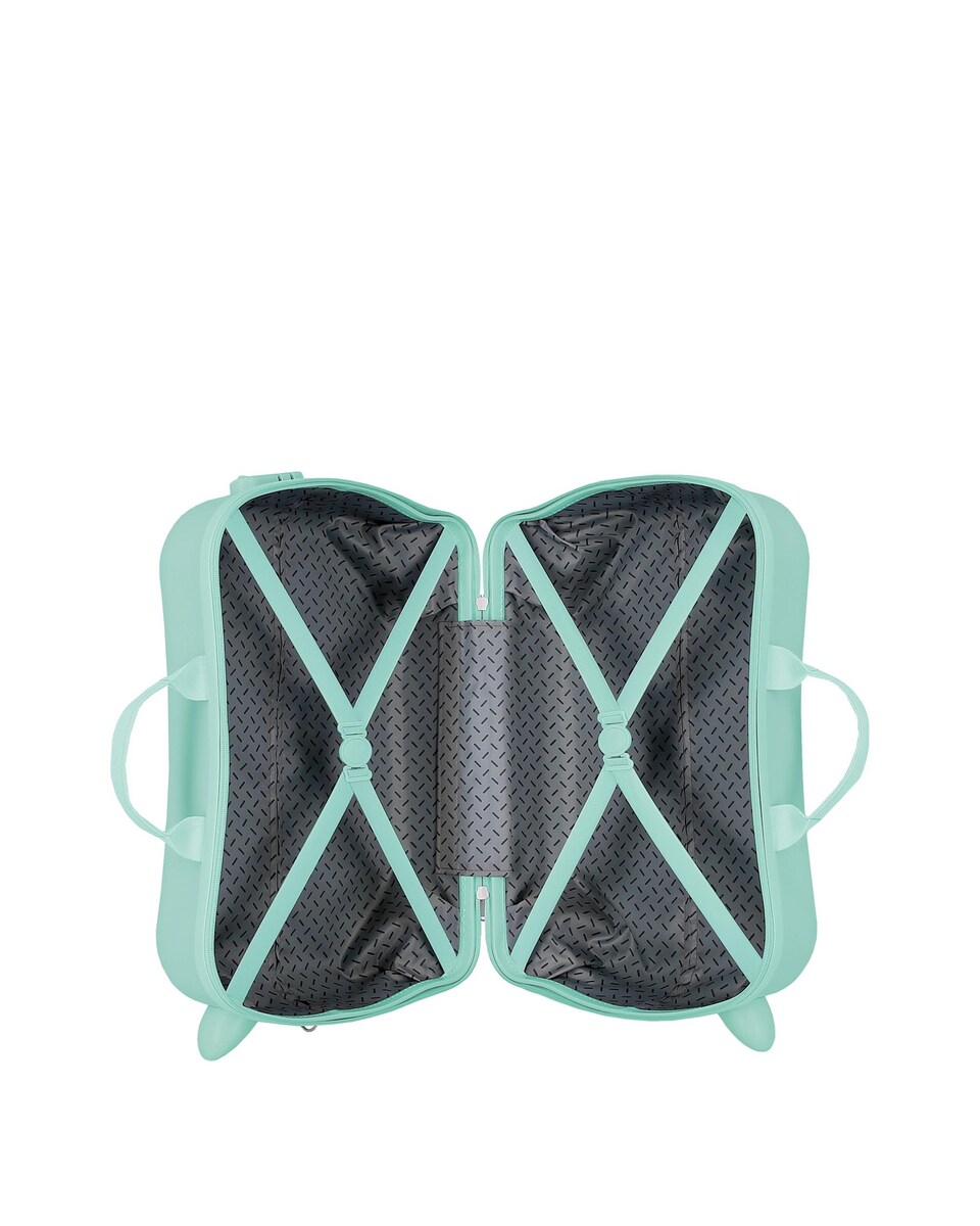 Maleta Infantil Enso Play All Day - ABS, 38L, Ruedas Multidireccionales, Bandolera Ajustable, Diseño Safari Terracota