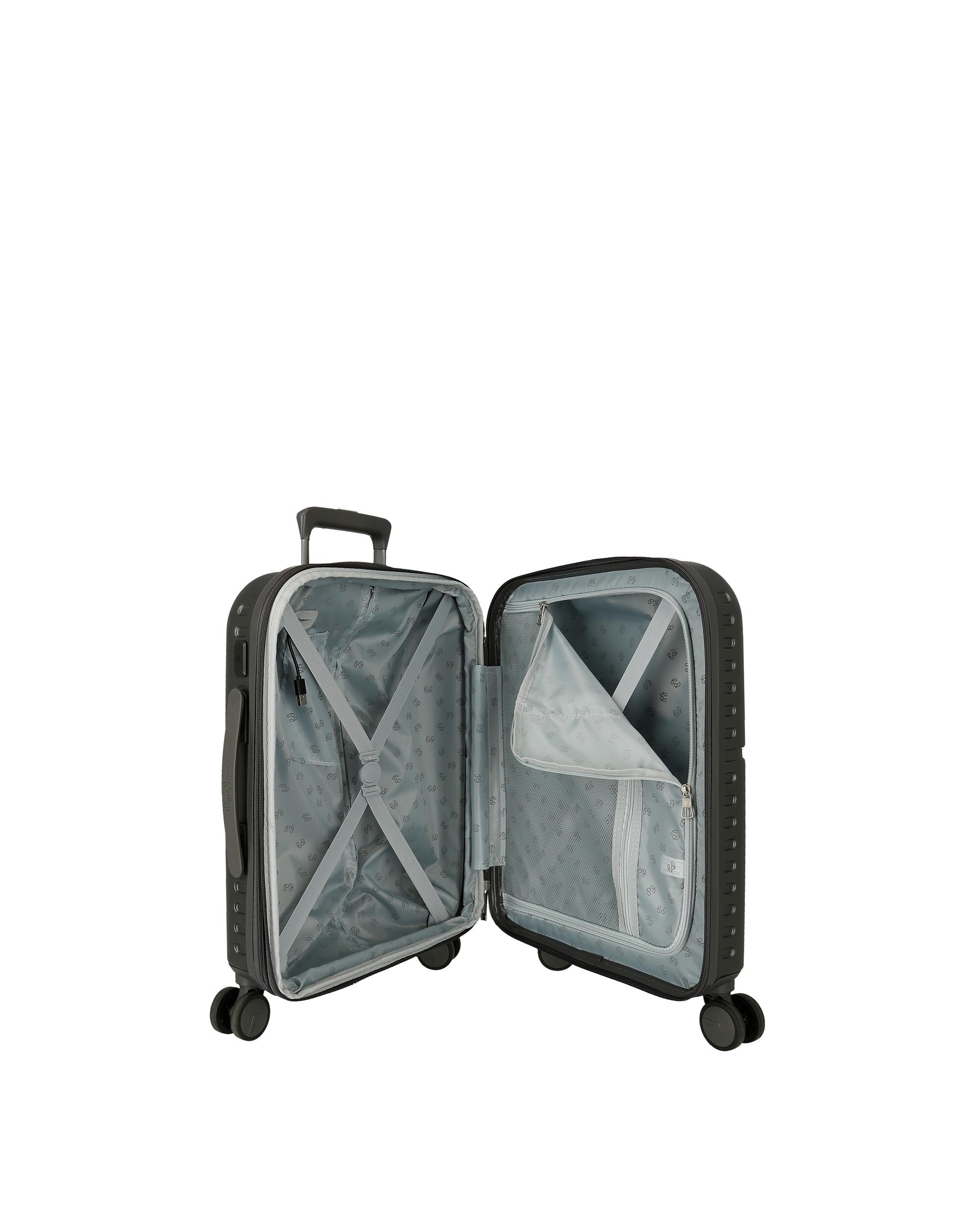 Imagen 5 de Maleta de cabina Accent rígida expandible con capacidad de 37L - Pepe Jeans - Negro Negro