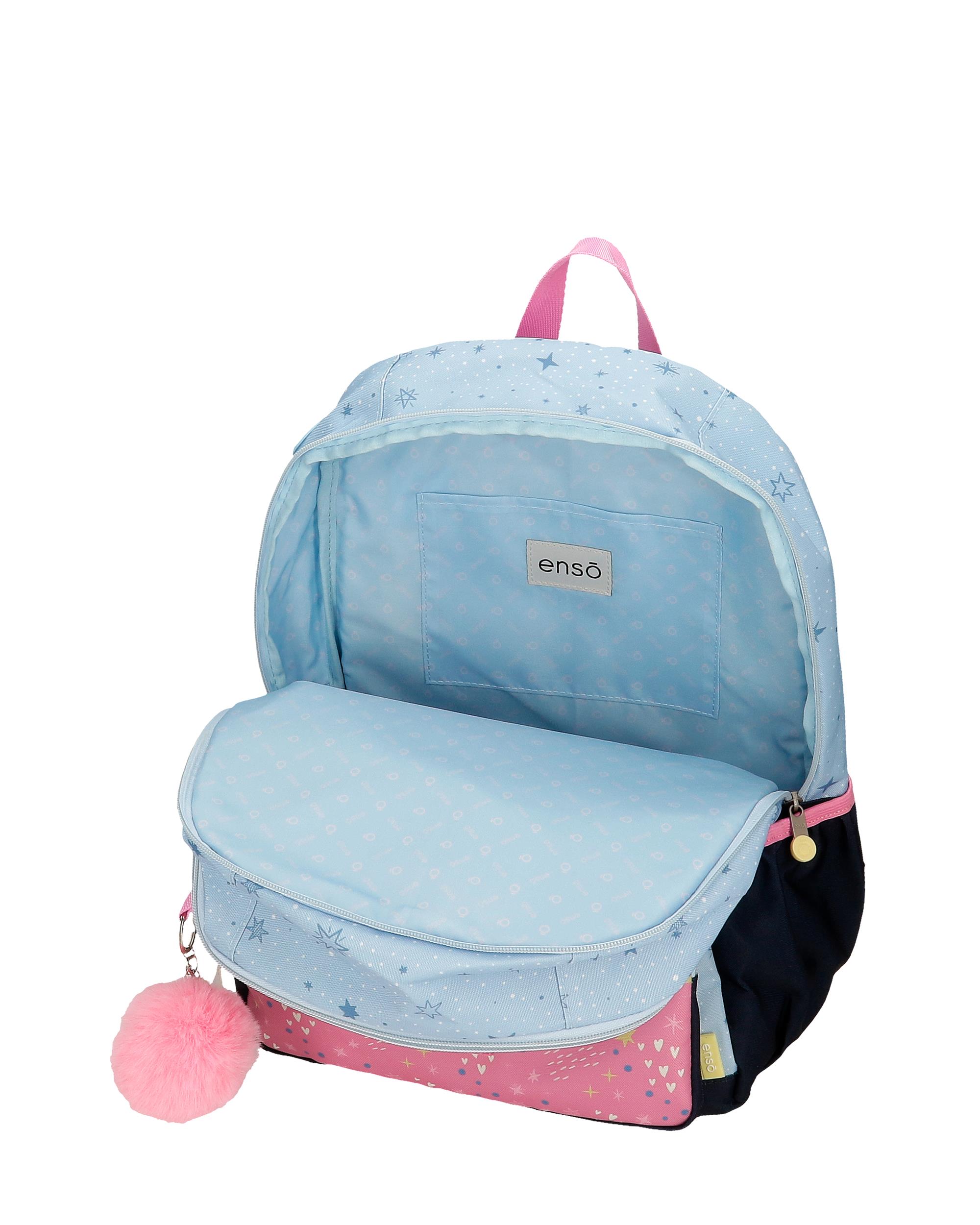 Mochila para niña Enso Dreams come true con dos compartimentos Multicolor-4