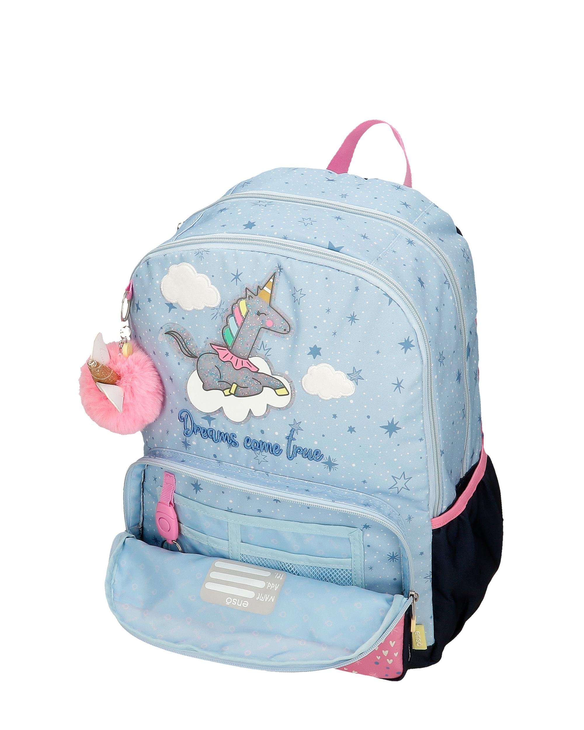 Mochila para niña Enso Dreams come true con dos compartimentos Multicolor-5