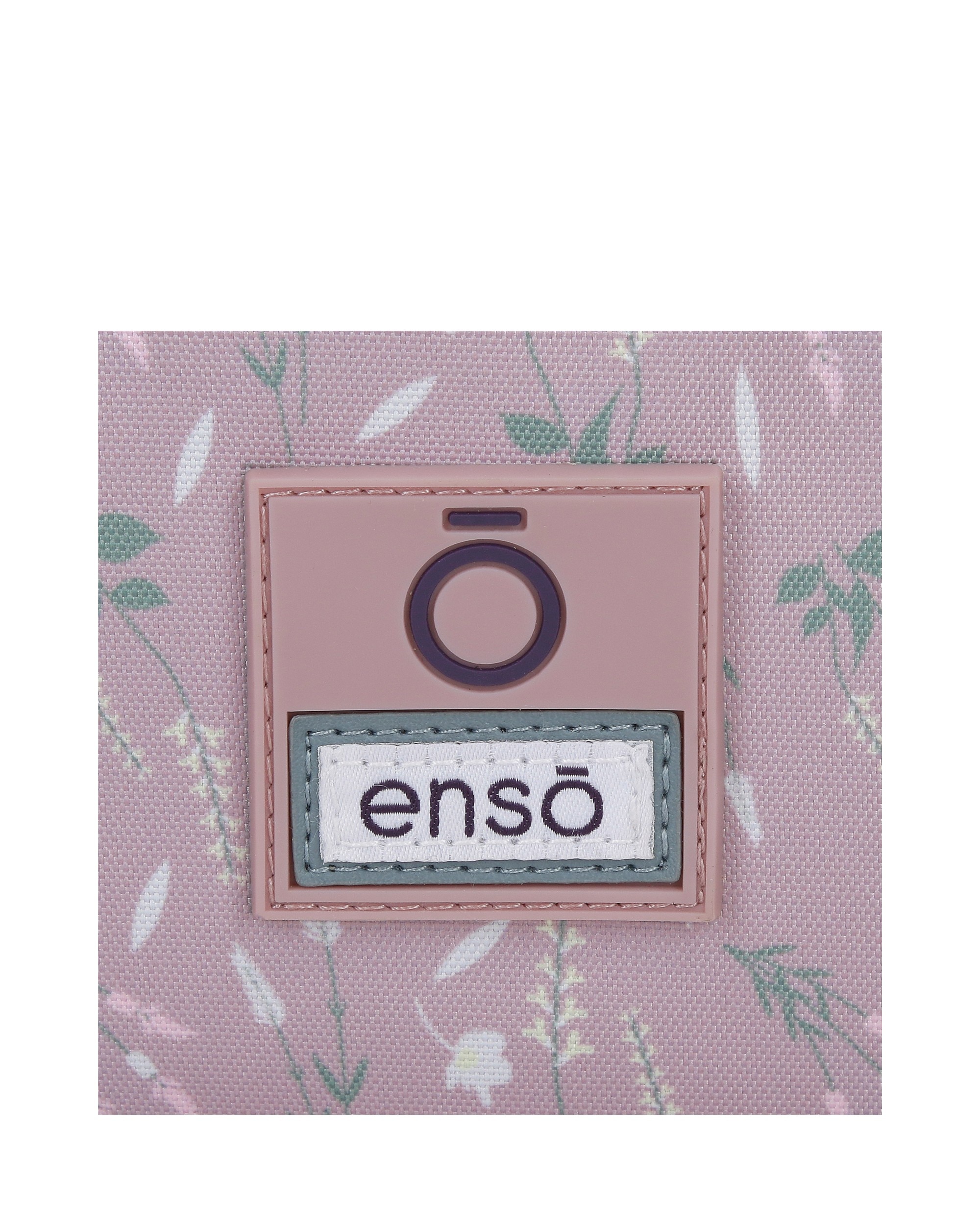 Estuche Enso Beautiful day tres compartimentos con asa lateral Morado-5