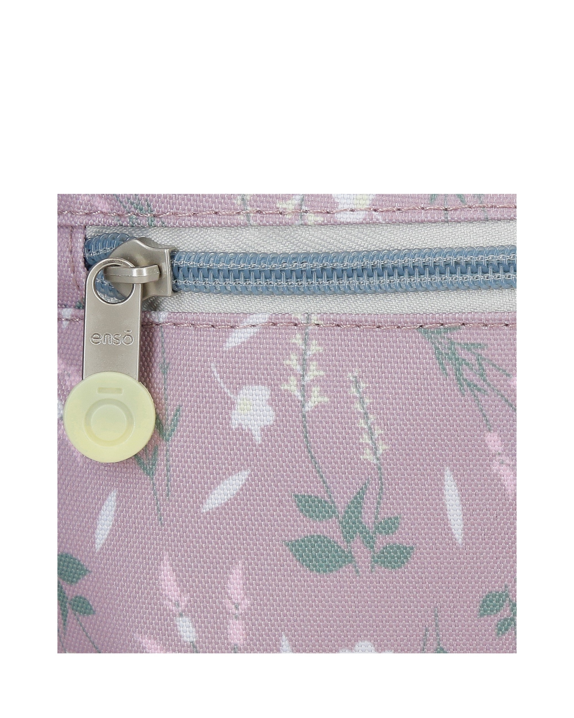 Estuche Enso Beautiful day tres compartimentos con asa lateral Morado-6