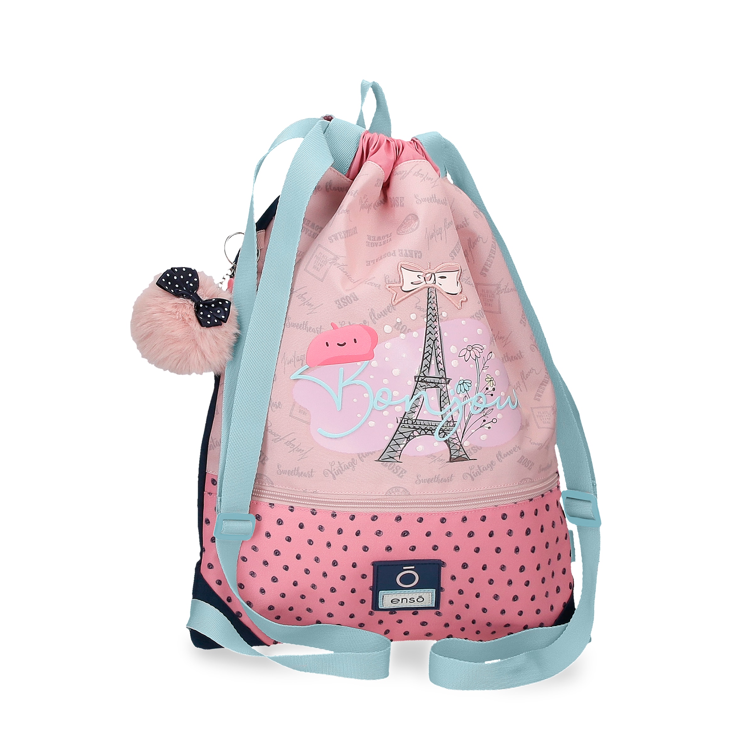 Mochila saco infantil Enso Bonjour con bolsillo frontal y asas ajustables Enso El Corte Ingles