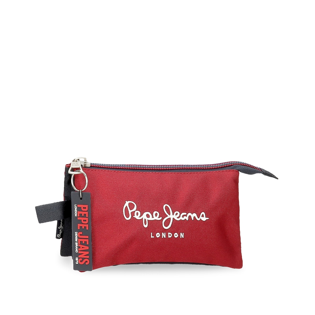 Pepe Jeans Clark estuche triple rojo 22x12x5 cms de niño tres