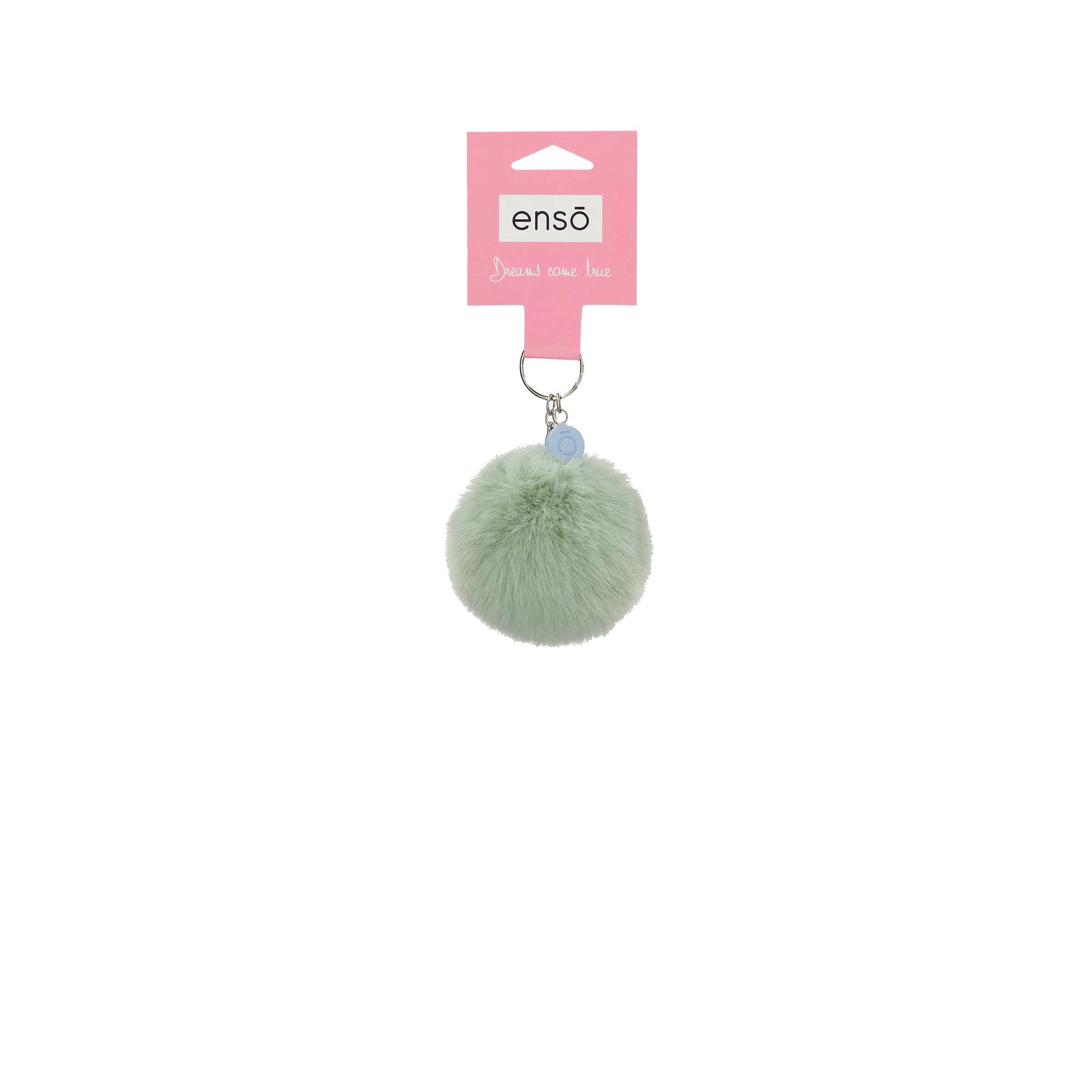 Llavero Enso pompón verde.