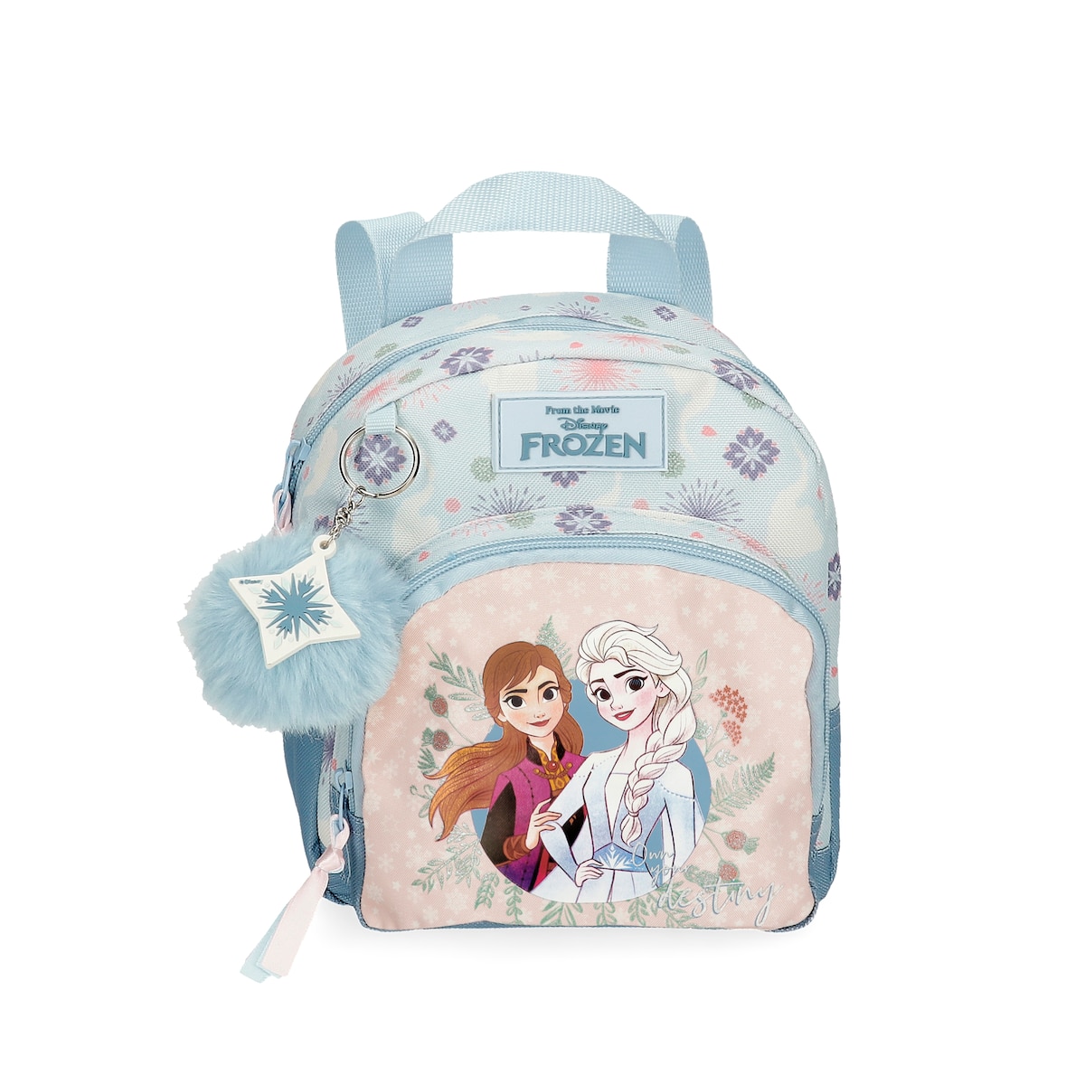 Mochila Guardería Frozen own your destiny azul 19x23x8 cms poliéster 35l disney 23cm con bolsillo