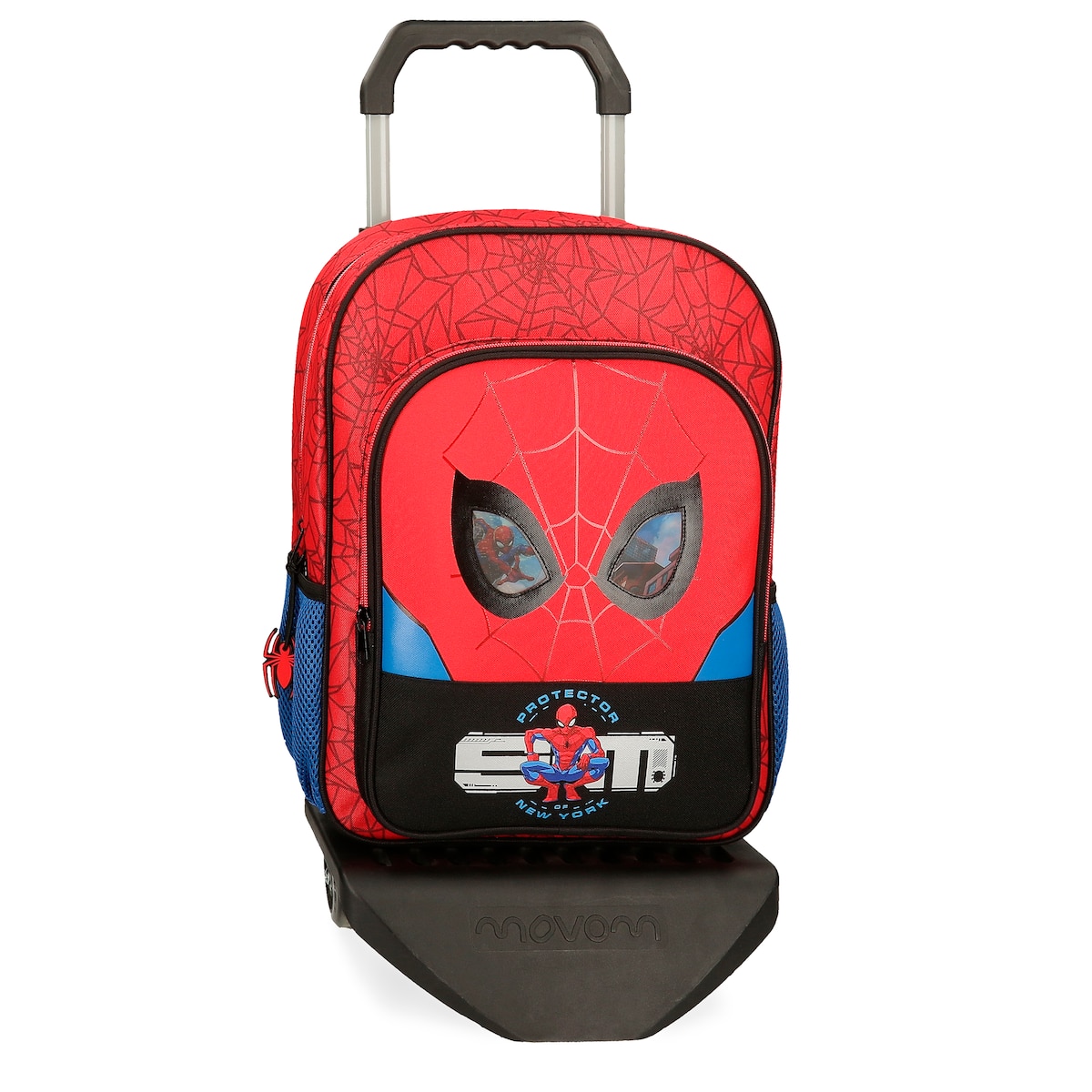 Spiderman Protector Mochila escolar con carro rojo 30x38x12 cms 1368l de niño 38cm