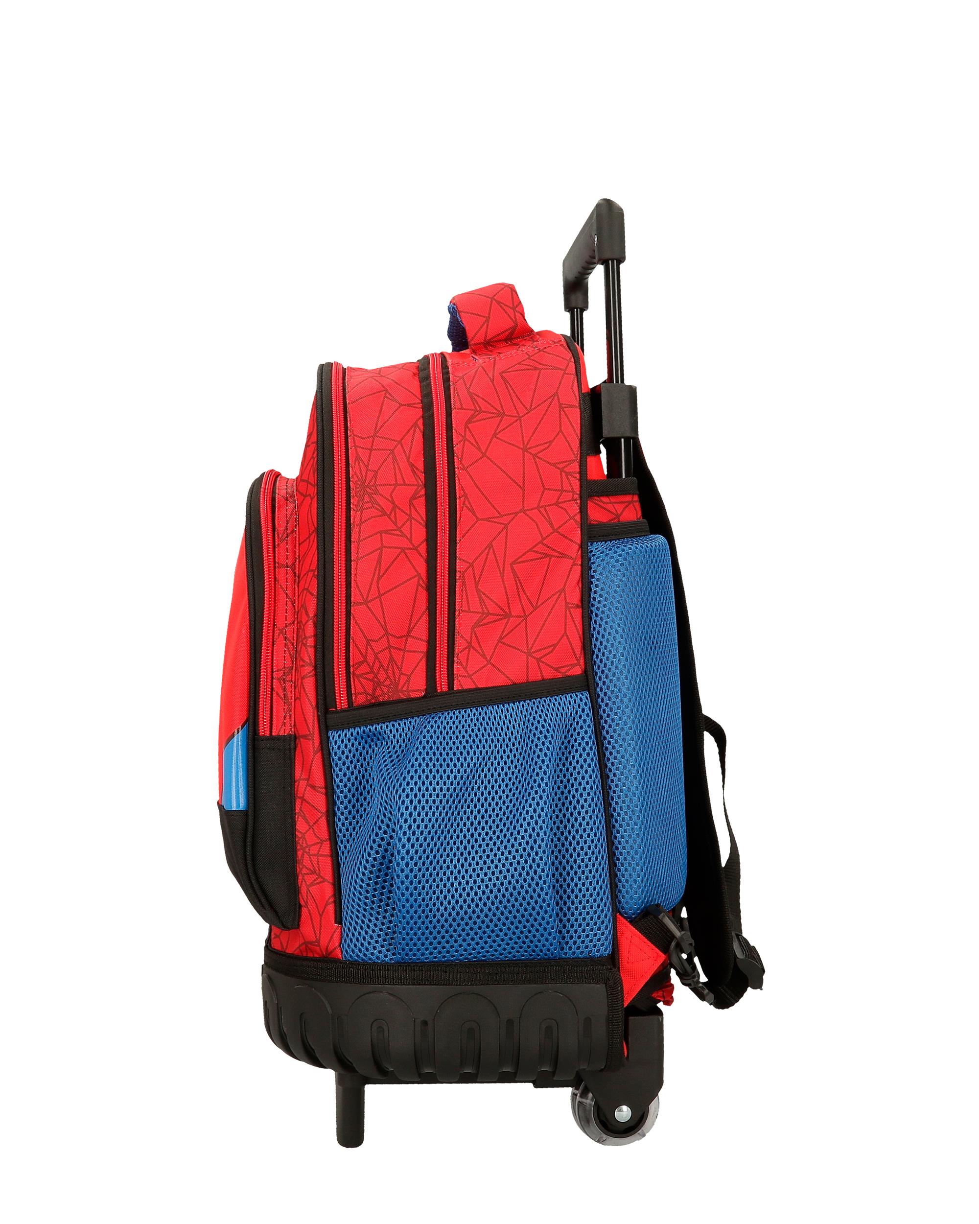 Mochila de ni o dos ruedas Spiderman Protector dos compartimentos