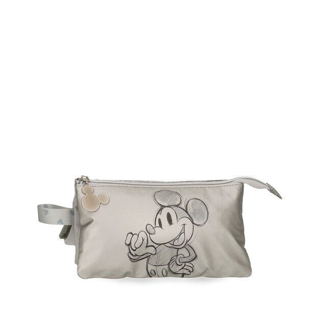 Imagen 0 de Estuche de niña Mickey 100 tres compartimentos y asa para colgar