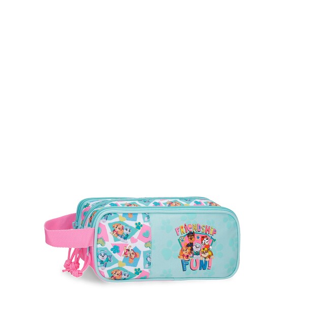 Imagen 0 de Estuche portatodo para niña Patrulla Canina Friendship fun triple cremallera