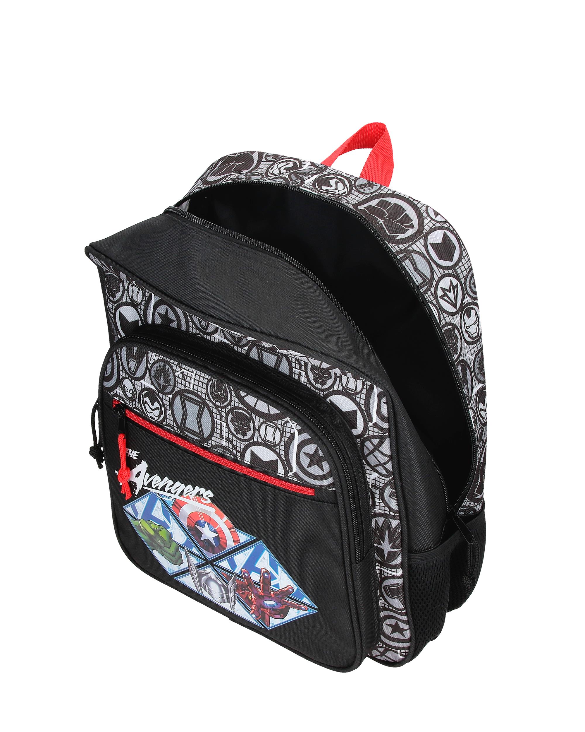 Mochila escolar de ni o Avengers Heroes 38cm con bolsillos