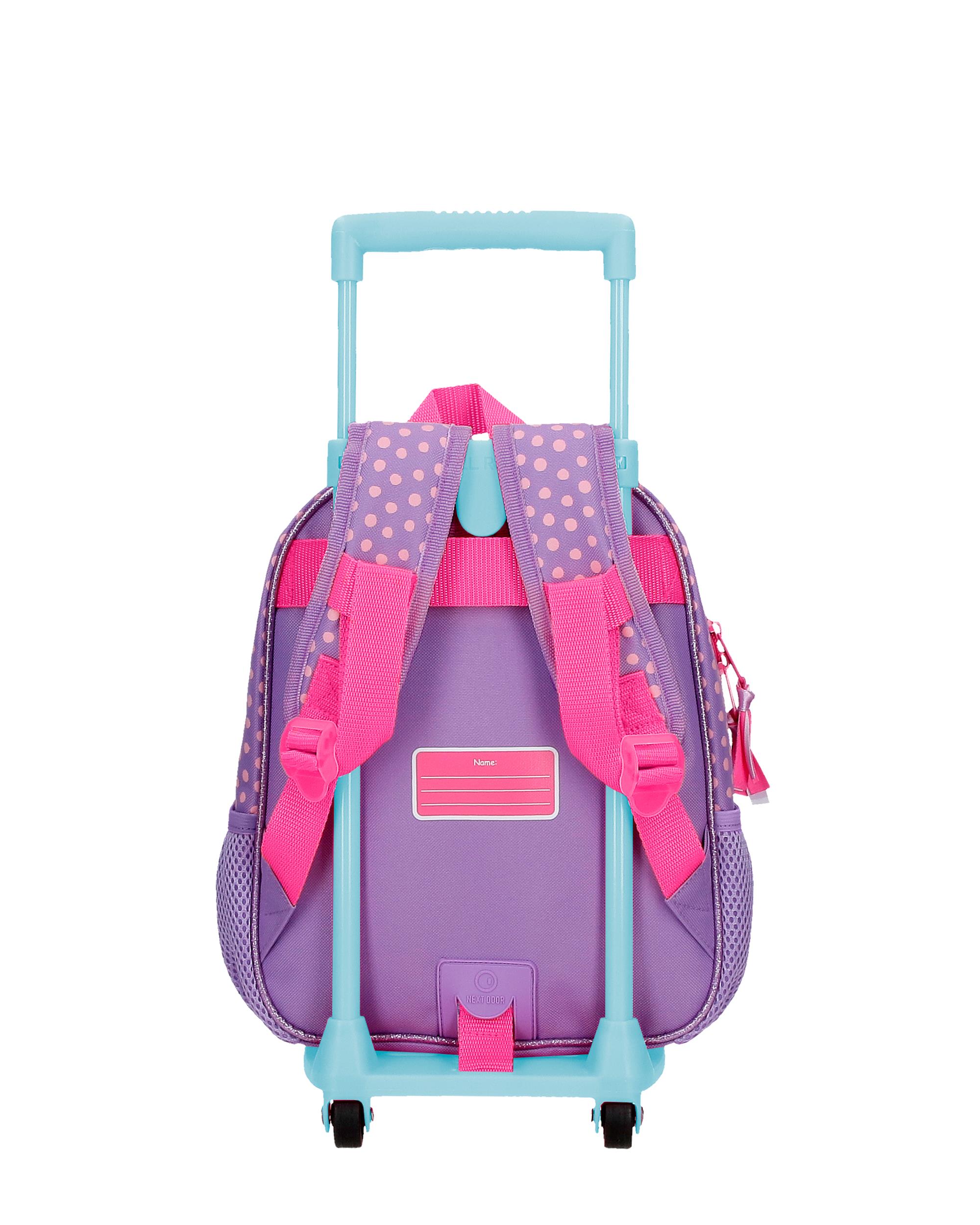 Mochila guarder a Minnie Today is my day con carro 28 cm en morado