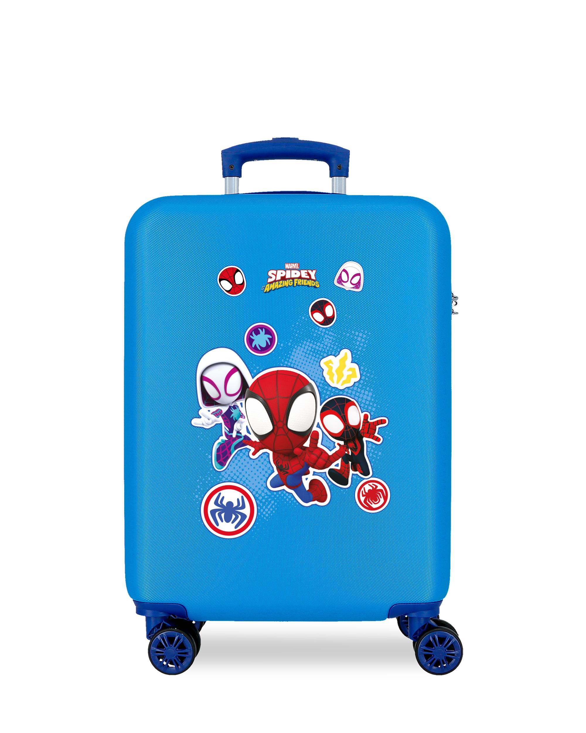 Imagen 0 de Maleta de cabina 55cm marvel go webs go spidey abs con capacidad de 41,8l azulon Azul