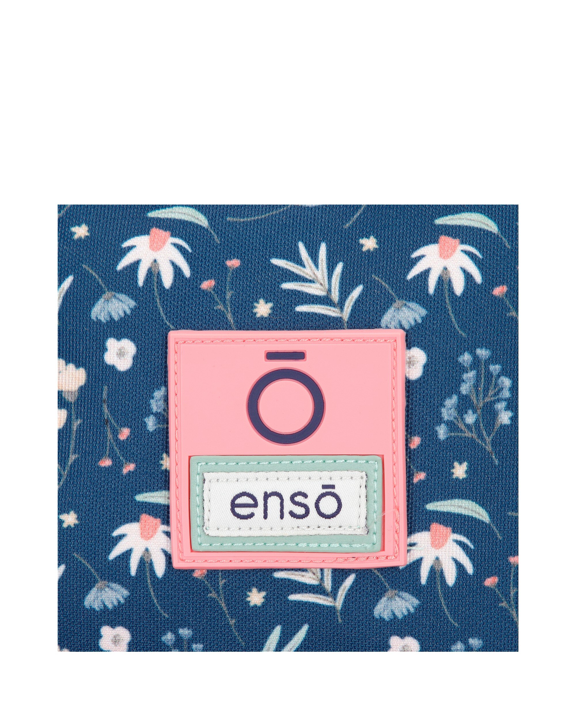 Estuche Enso Ciao Bella para niña con tres compartimentos y asa lateral Azul-5