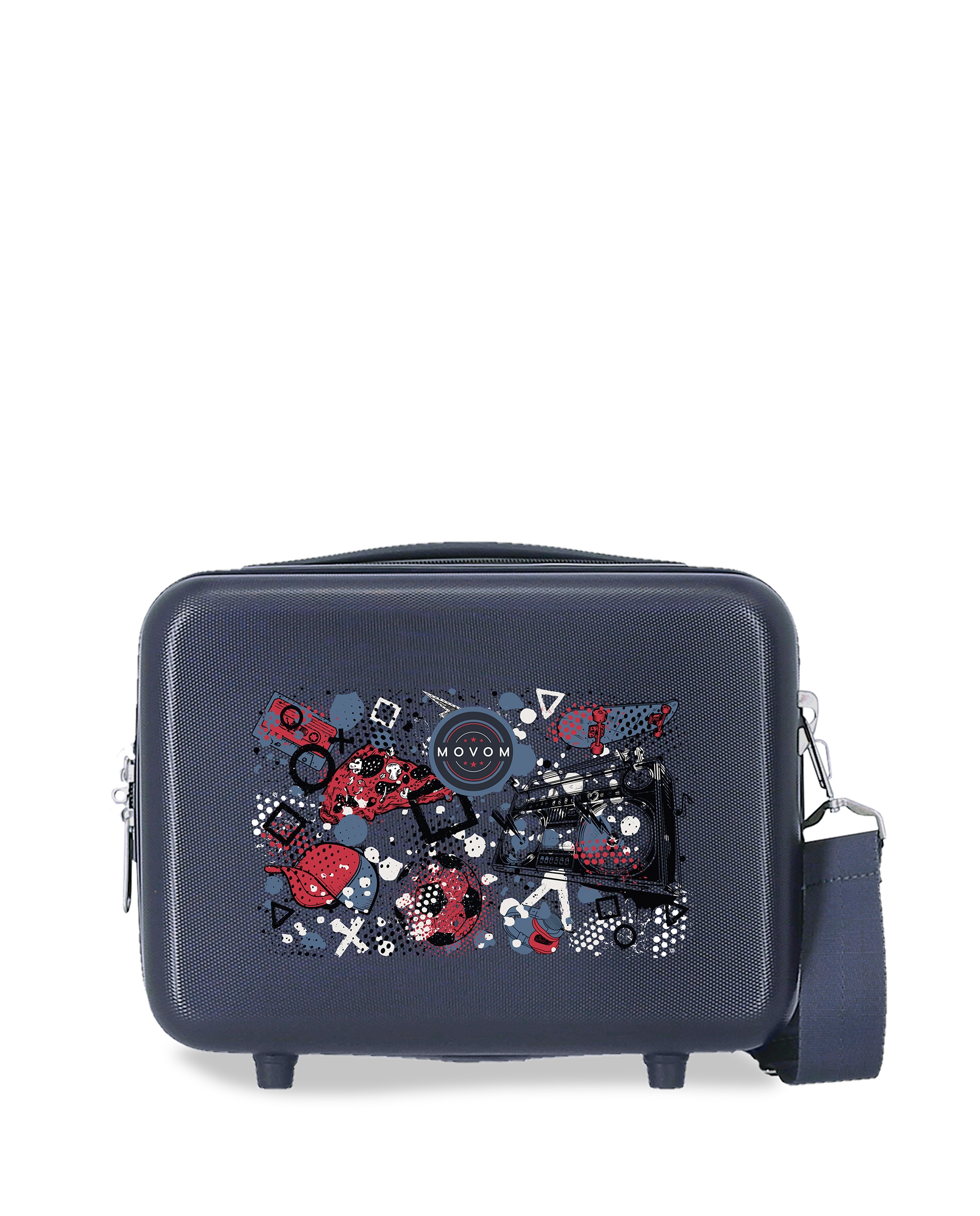 Necessaire Movom Free Time em Abs Adaptável Infantil Azul-marinho-1