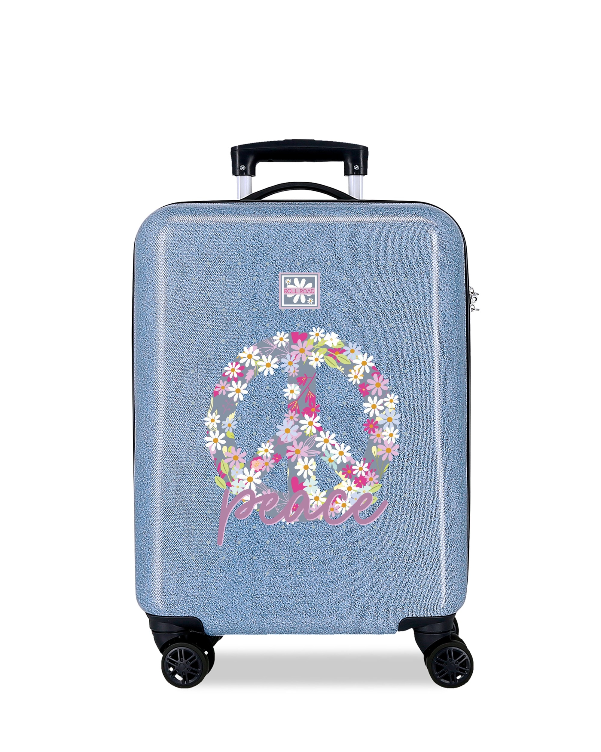 Mala de Cabine Infantil Movom Peace Rígida com Capacidade de 34l Azul-1