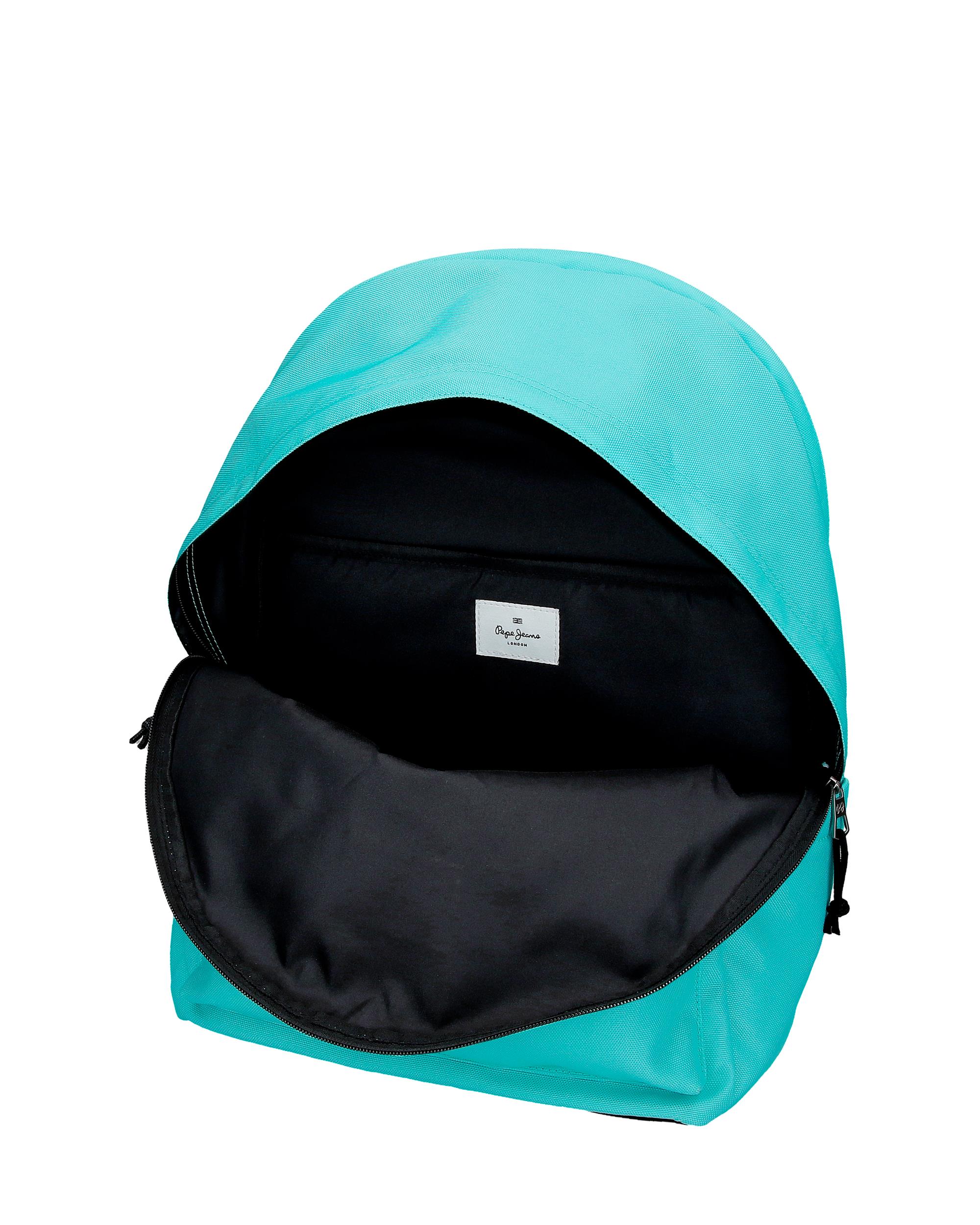 Imagen 6 de Mochila Pepe Jeans Aris Colorful portaordenador dos compartimentos aguamar Verde