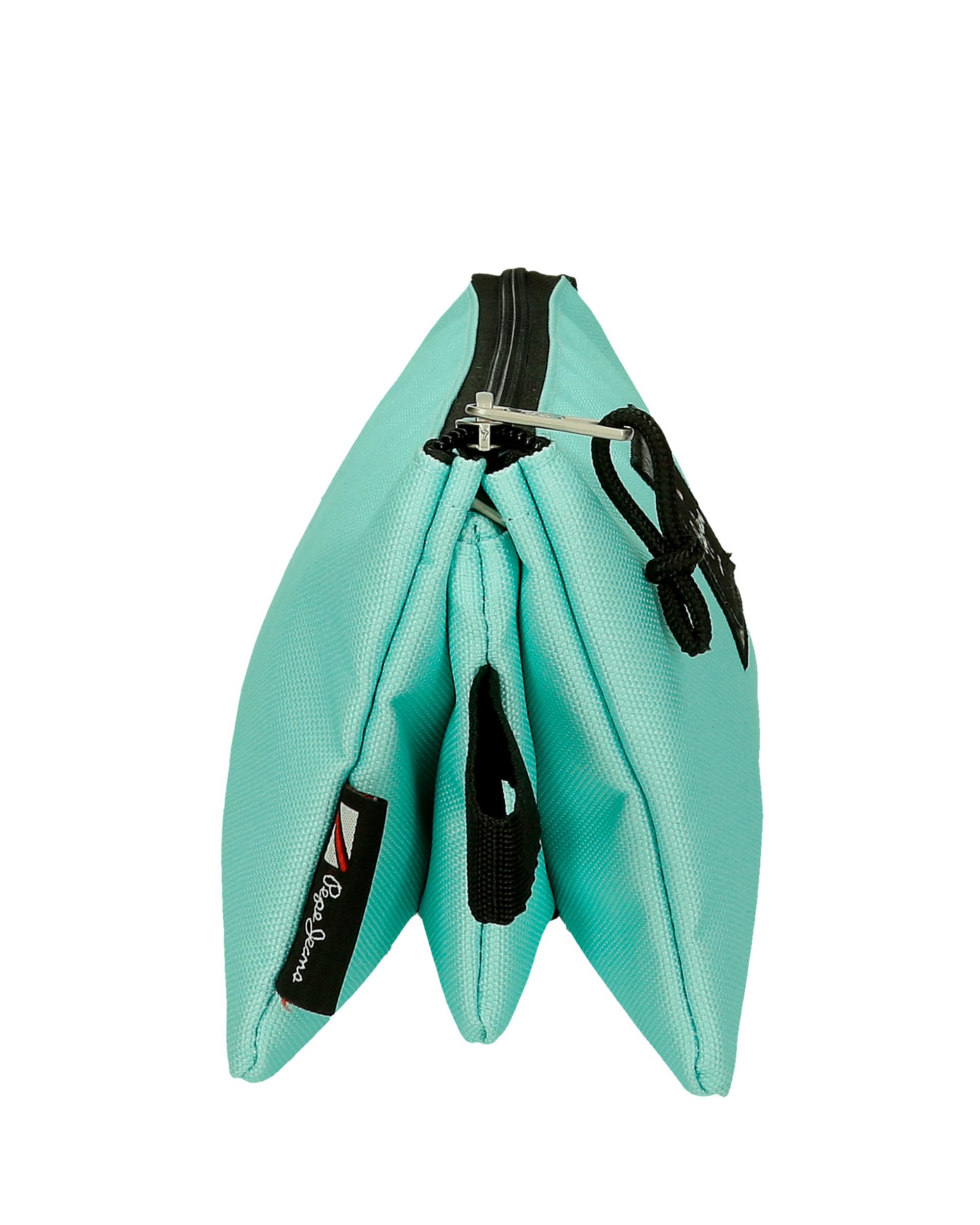 Imagen 2 de Estuche Pepe Jeans Aris Colorful tres compartimentos Aguamar Verde