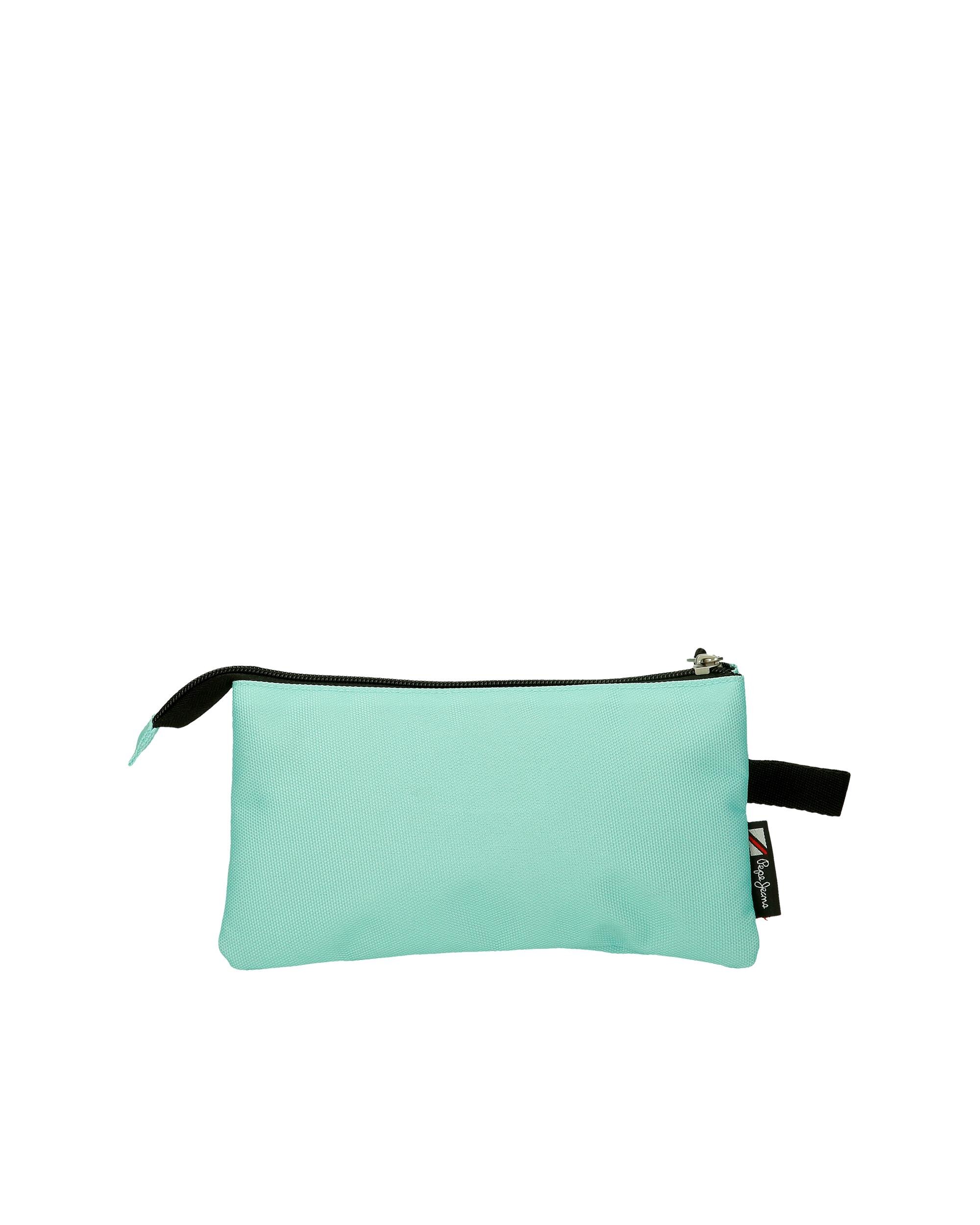Imagen 3 de Estuche Pepe Jeans Aris Colorful tres compartimentos Aguamar Verde