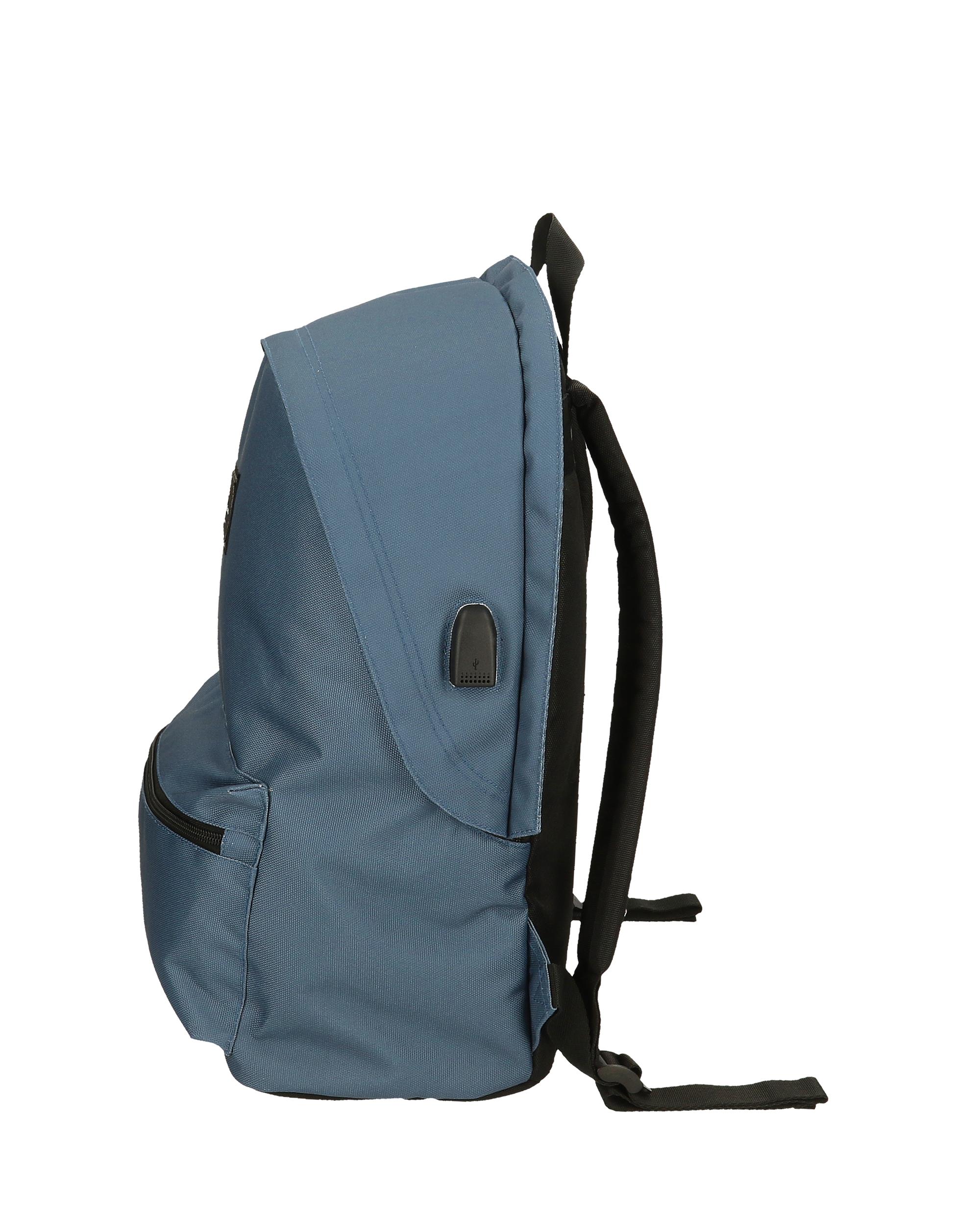 Imagen 4 de Mochila Pepe Jeans Aris Colorful portaordenador dos compartimentos azul denim Azul