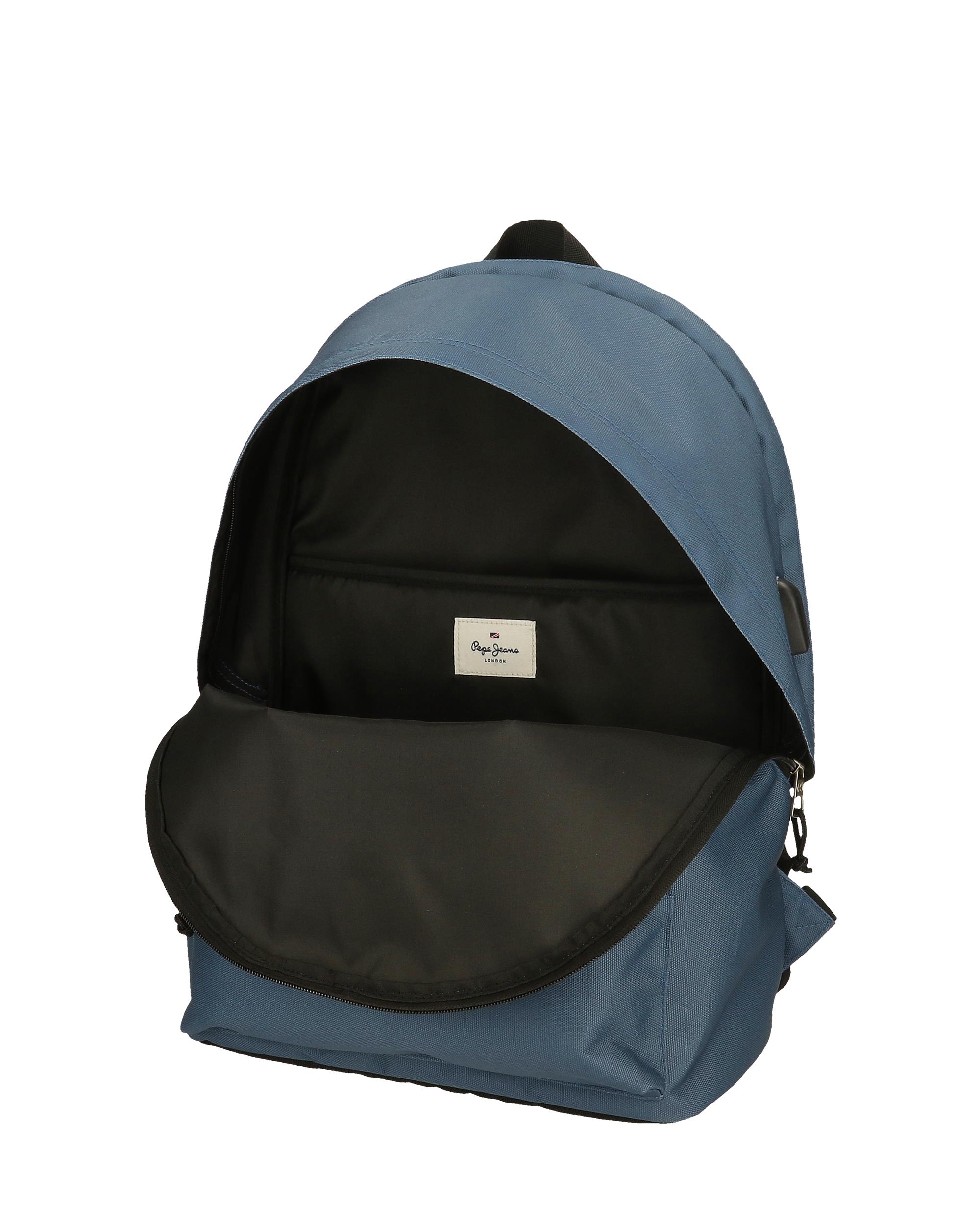 Imagen 5 de Mochila Pepe Jeans Aris Colorful portaordenador dos compartimentos azul denim Azul
