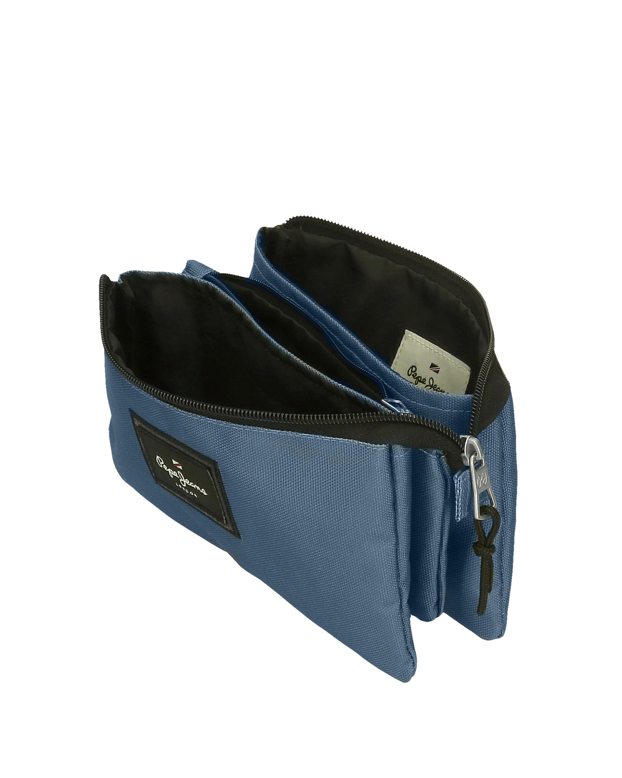 Imagen 4 de Estuche Pepe Jeans Aris Colorful tres compartimentos azul denim Azul