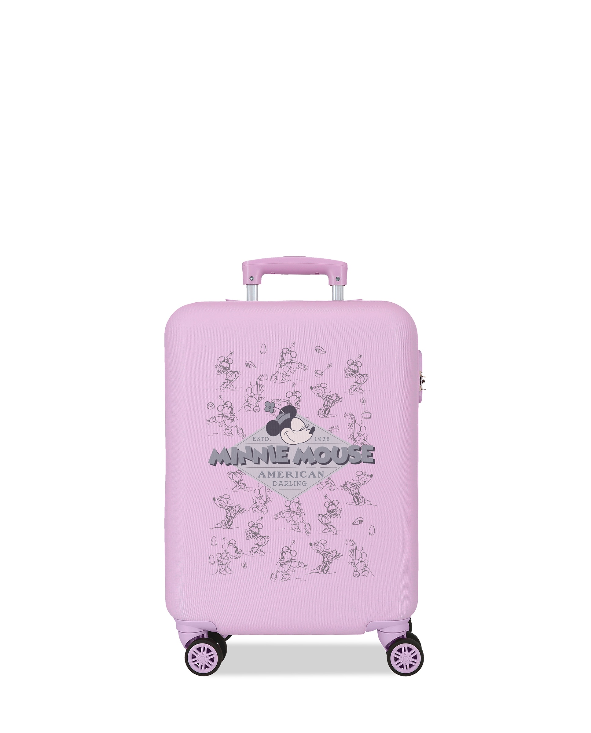 Mala de Cabine Disney 100 Happiness com Capacidade de 37 L Lilás-1