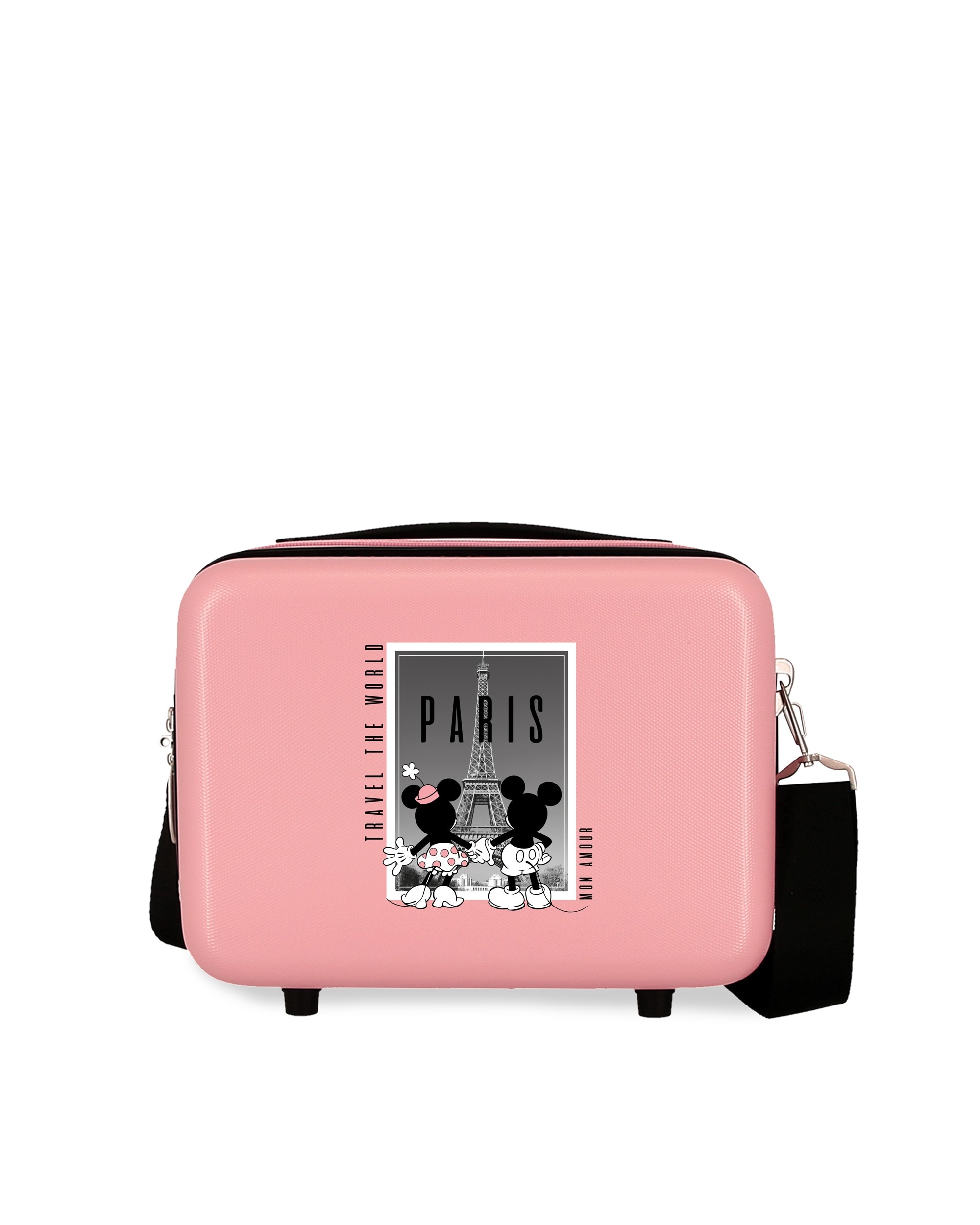 Imagen 1 de Neceser minnie y mickey paris rígido con capacidad de 9l - Disney - Rosa Rosa