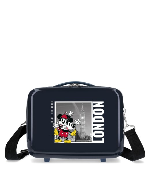 Imagen 0 de Neceser en ABS infantil Mickey y Minnie Londres adaptable con capacidad de 9L
