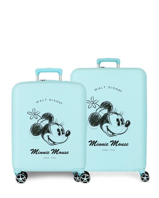Imagen 0 de Juego de maletas infantiles rígidas Minnie you are magic con capacidad de 126L