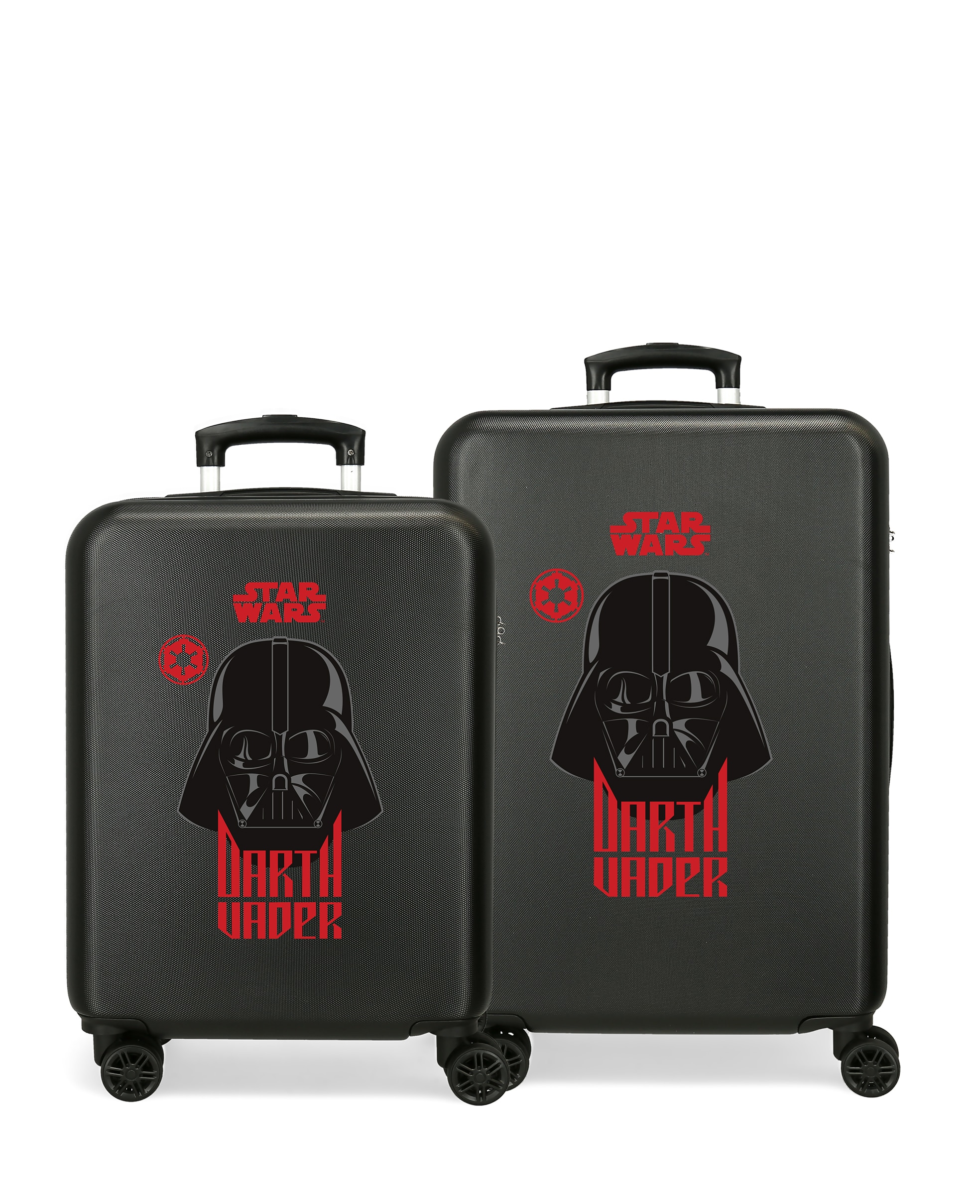 Personajes - Juego de maletas rígidas Darth vader rígidas con capacidad de 91 L en negro.