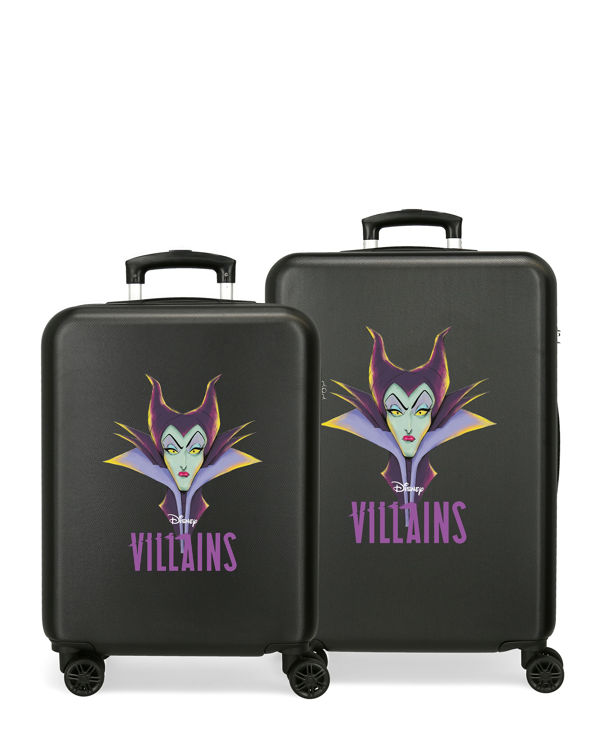 Disney - Juego de maletas rígidas Villains Malefica rígidas con capacidad de 91 L.