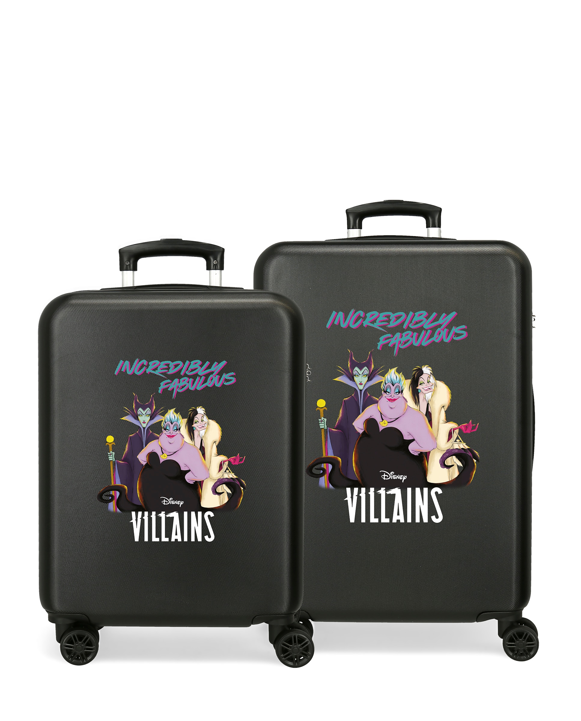 Disney - Juego de maletas rígidas Villains Malefica rígidas con capacidad de 91 L.